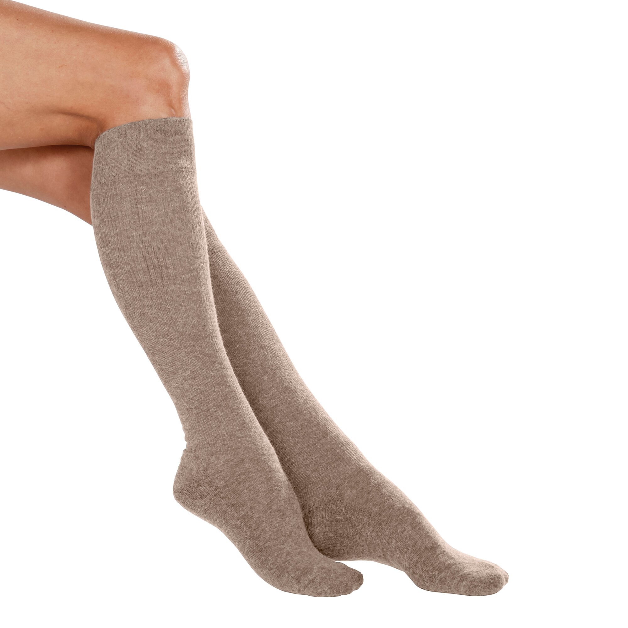 Stützkniestrümpfe, Größe: 45, beige
