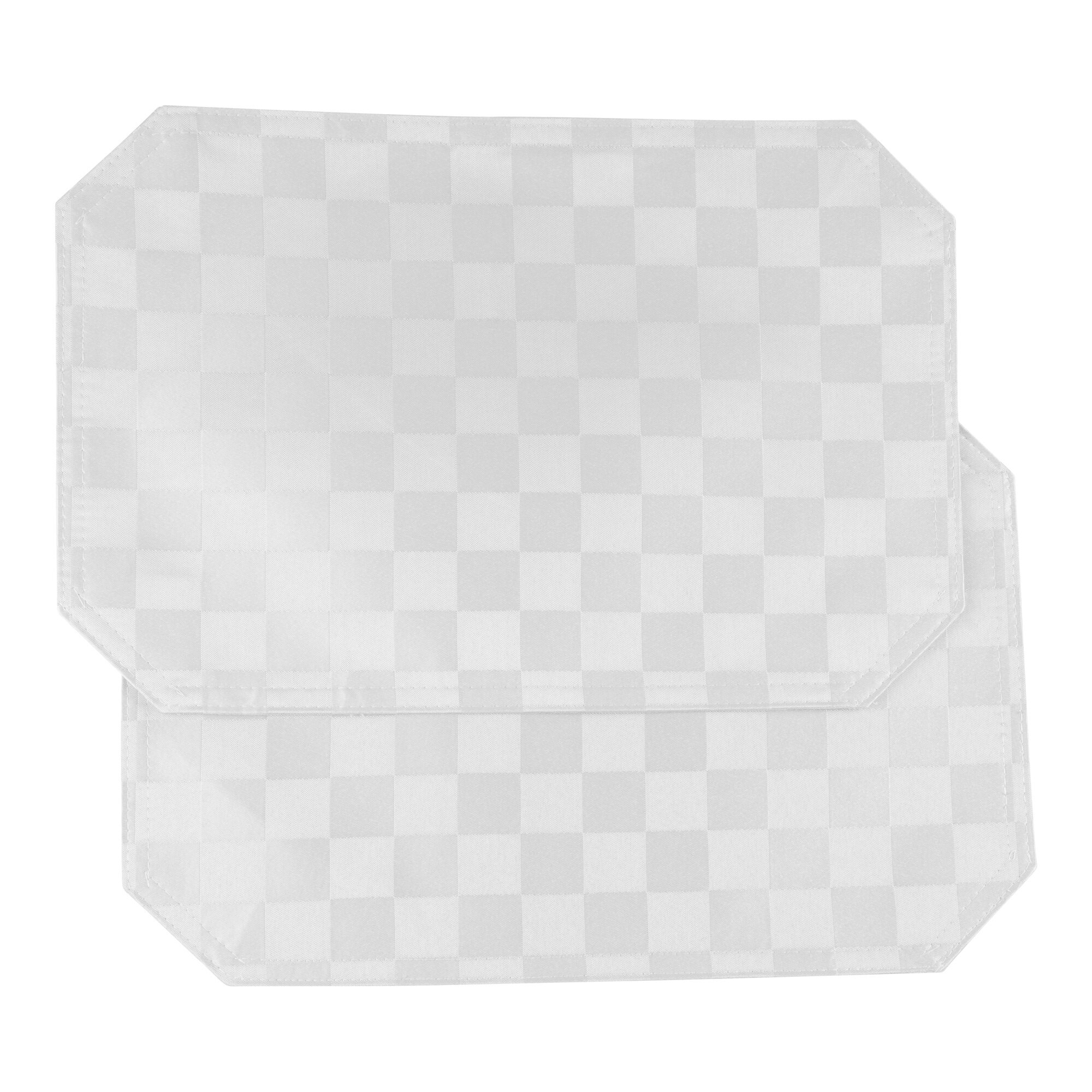 Jacquard-Platzsets Spezial, weiß