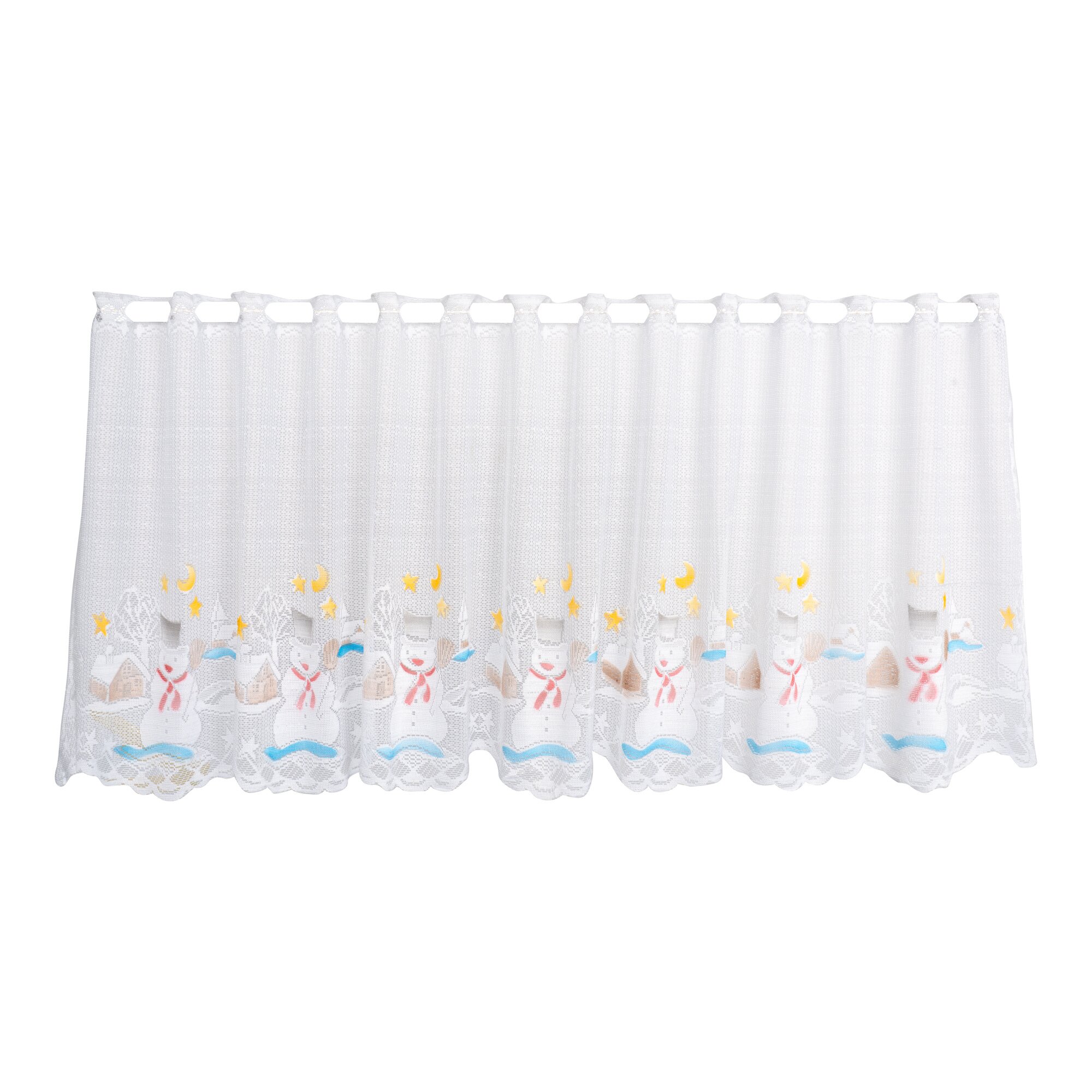 Scheibengardine "Schneemann"