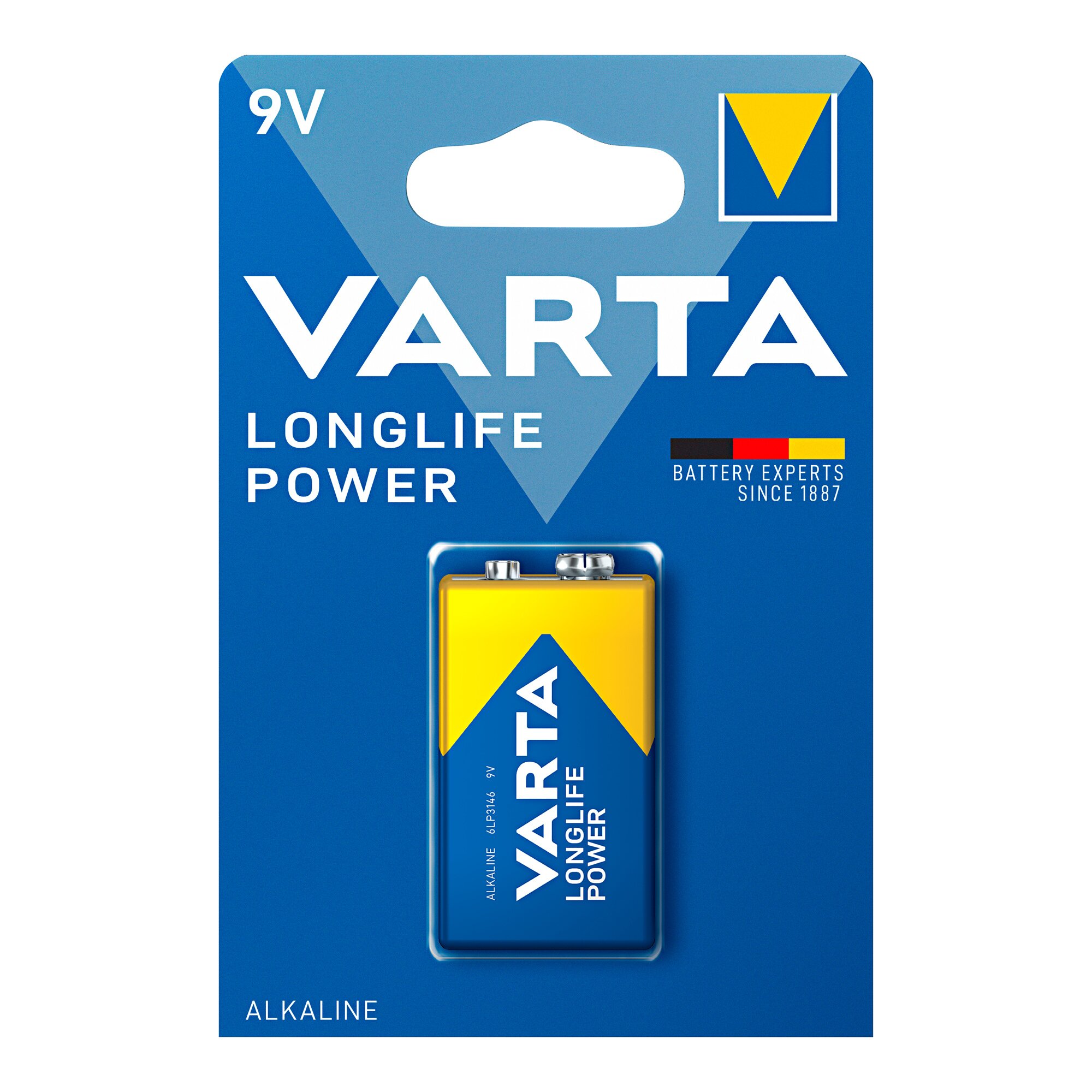 Piles Longlife Power de Varta, 9V E-Block