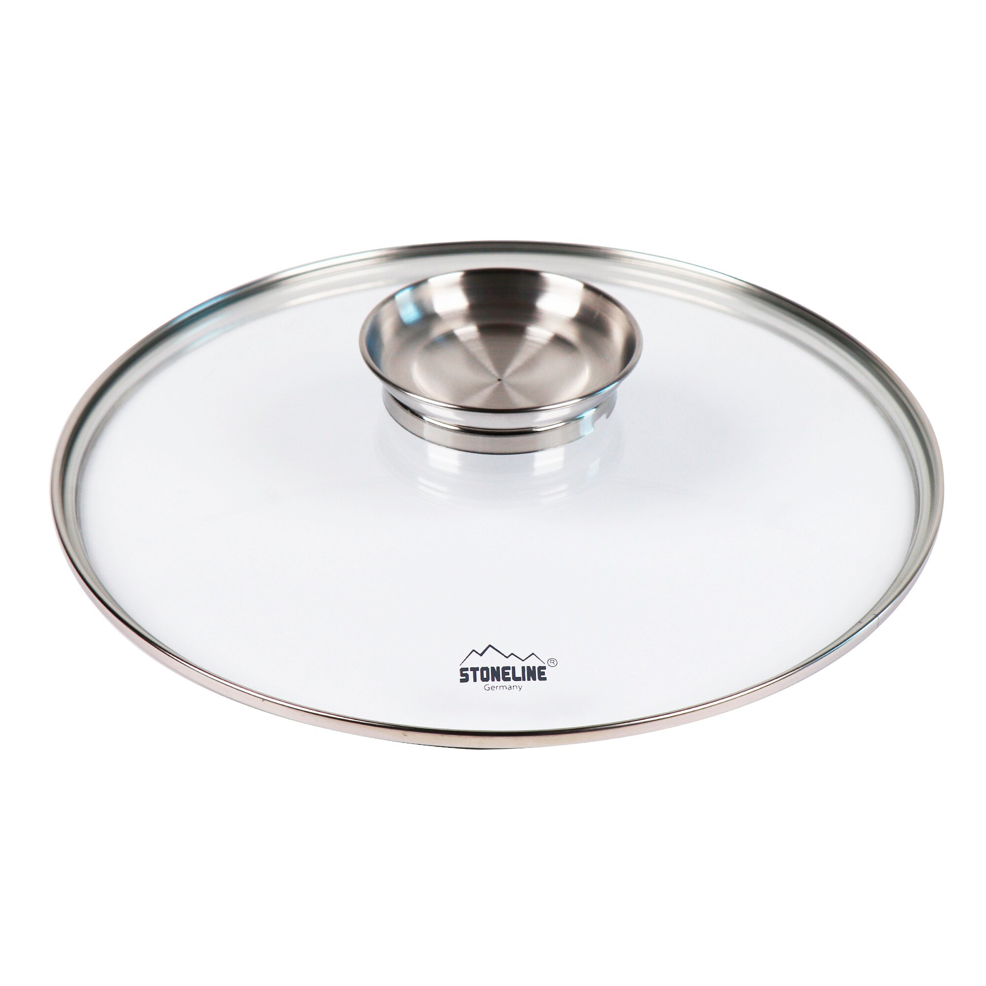 ® Glasdeckel 28 cm mit Aroma-Deckel Edelstahl