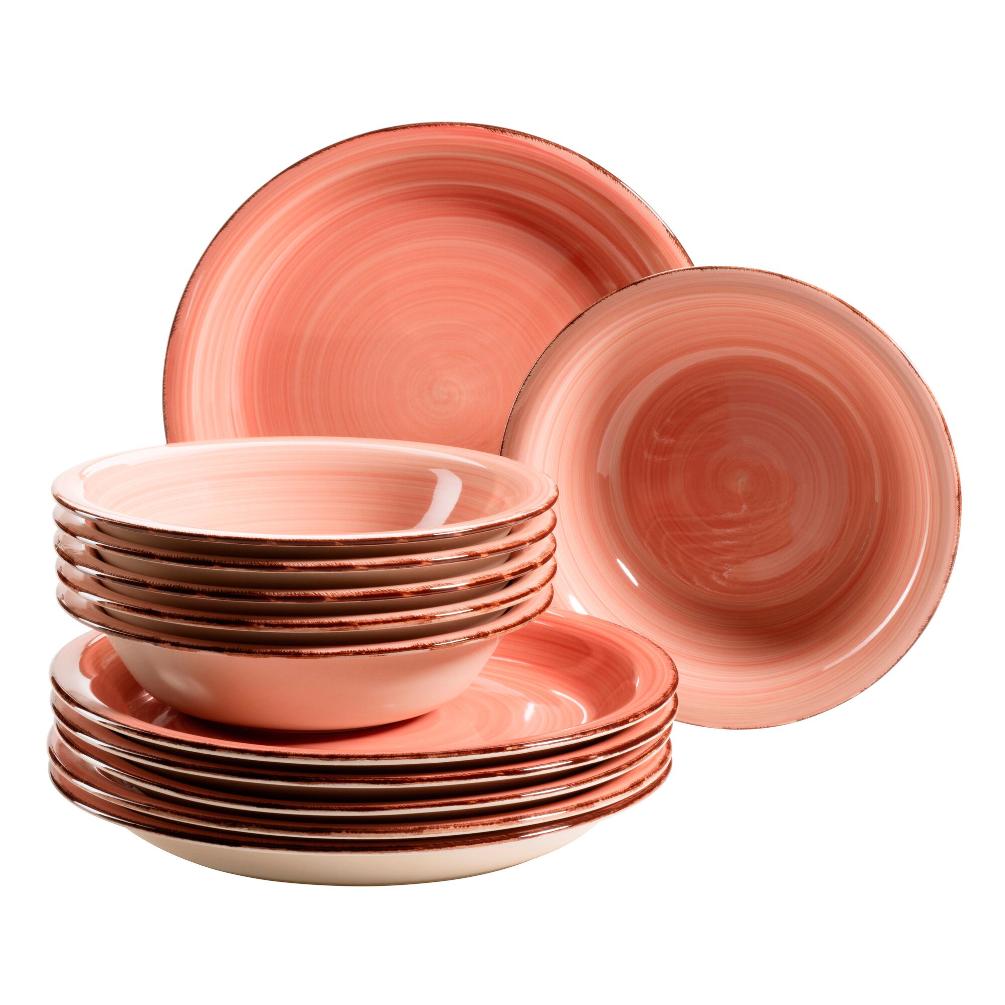 Teller-Set, Steingut Lumaca