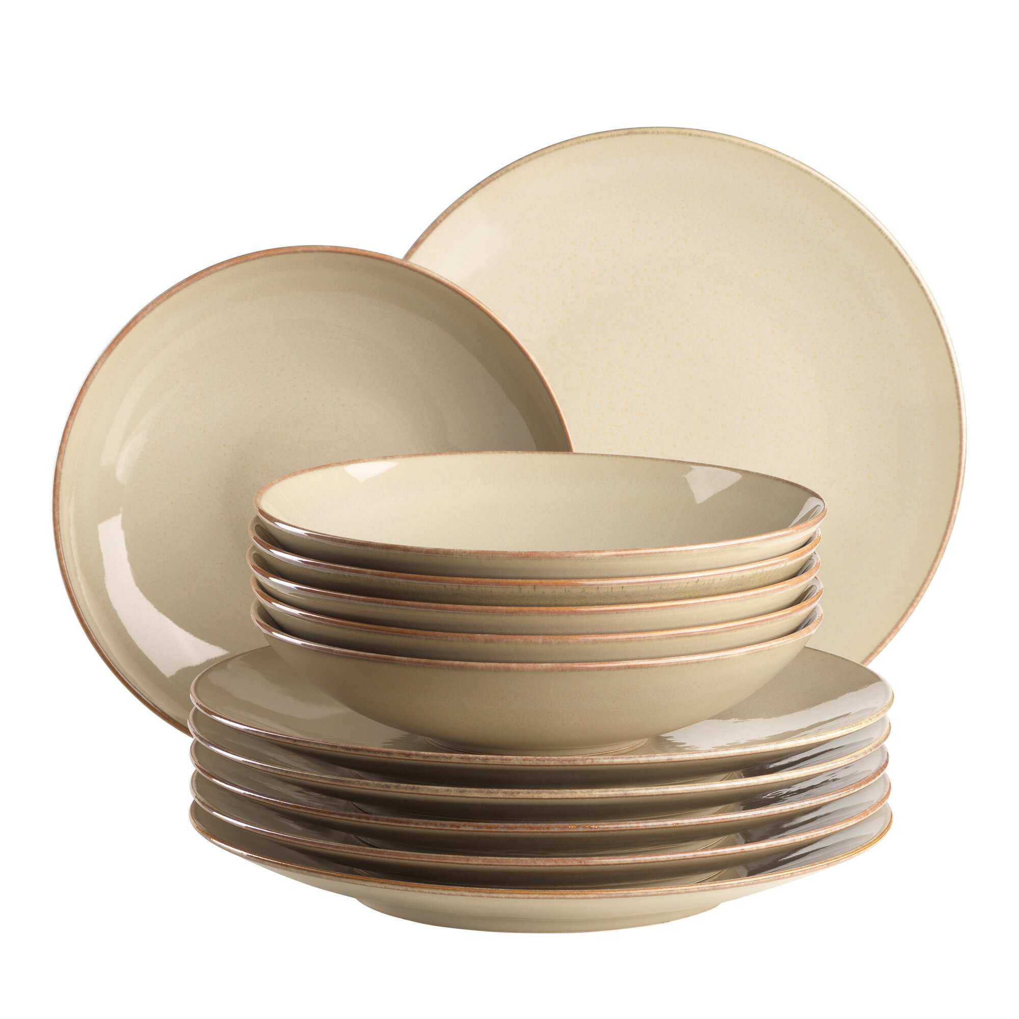 Mäser Tafelservice, Keramik OSSIA beige