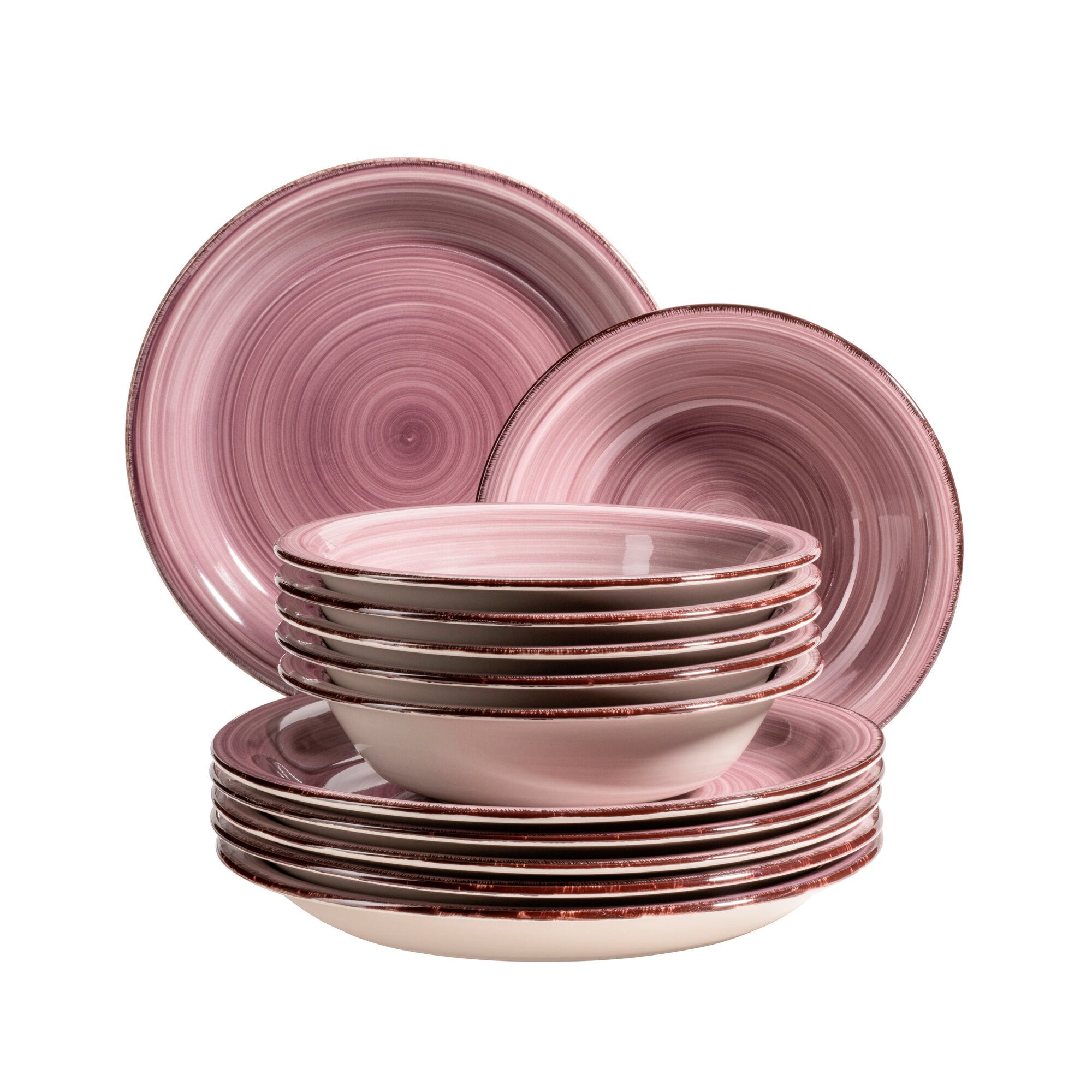 Mäser Teller-Set, Steingut Lumaca lila