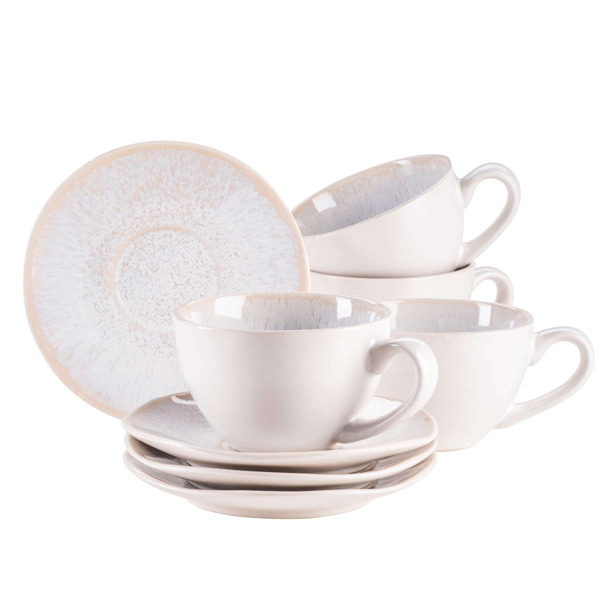 Tassen-Set, Steinzeug Frozen