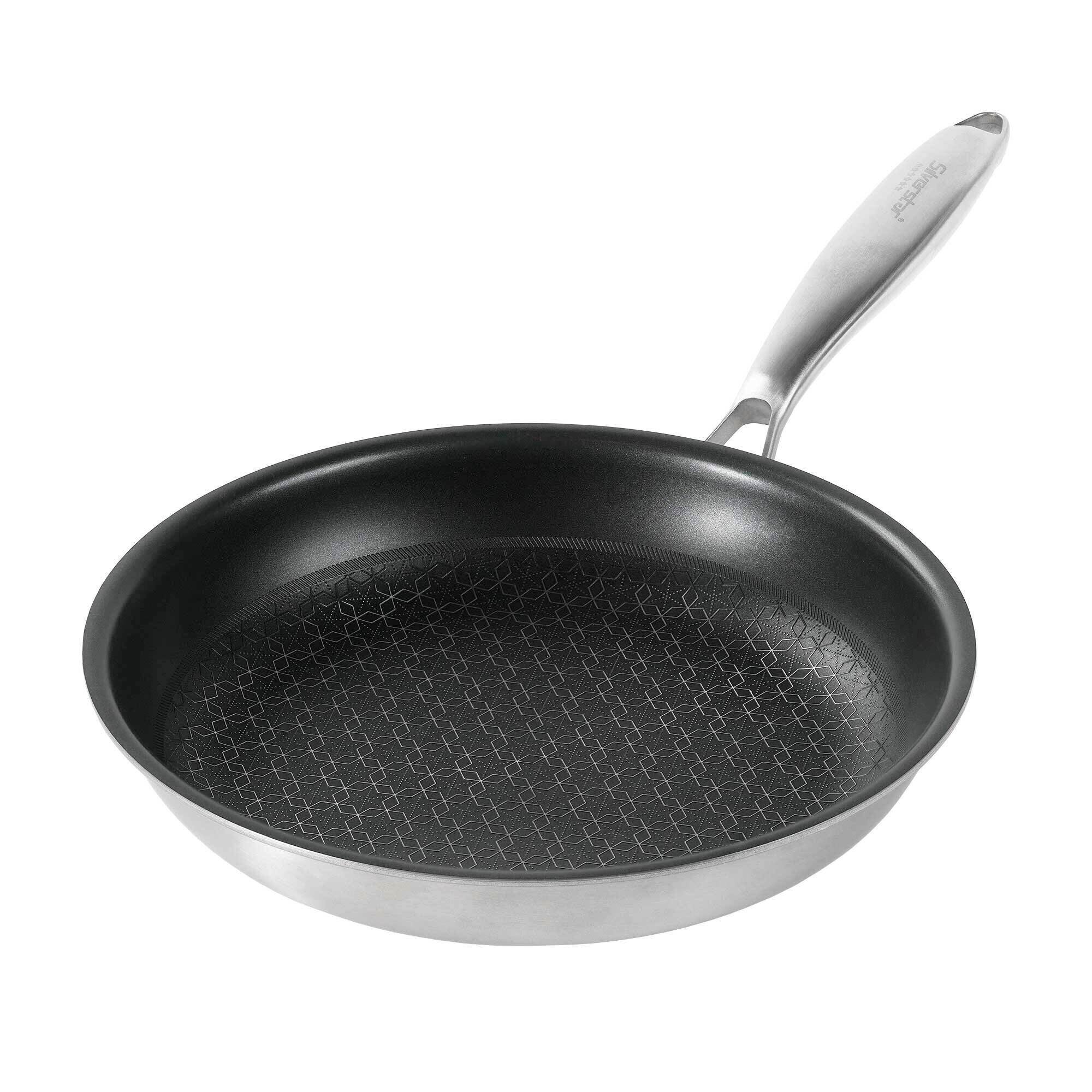 Edelstahlpfanne Bratpfanne 24 cm ohne Deckel