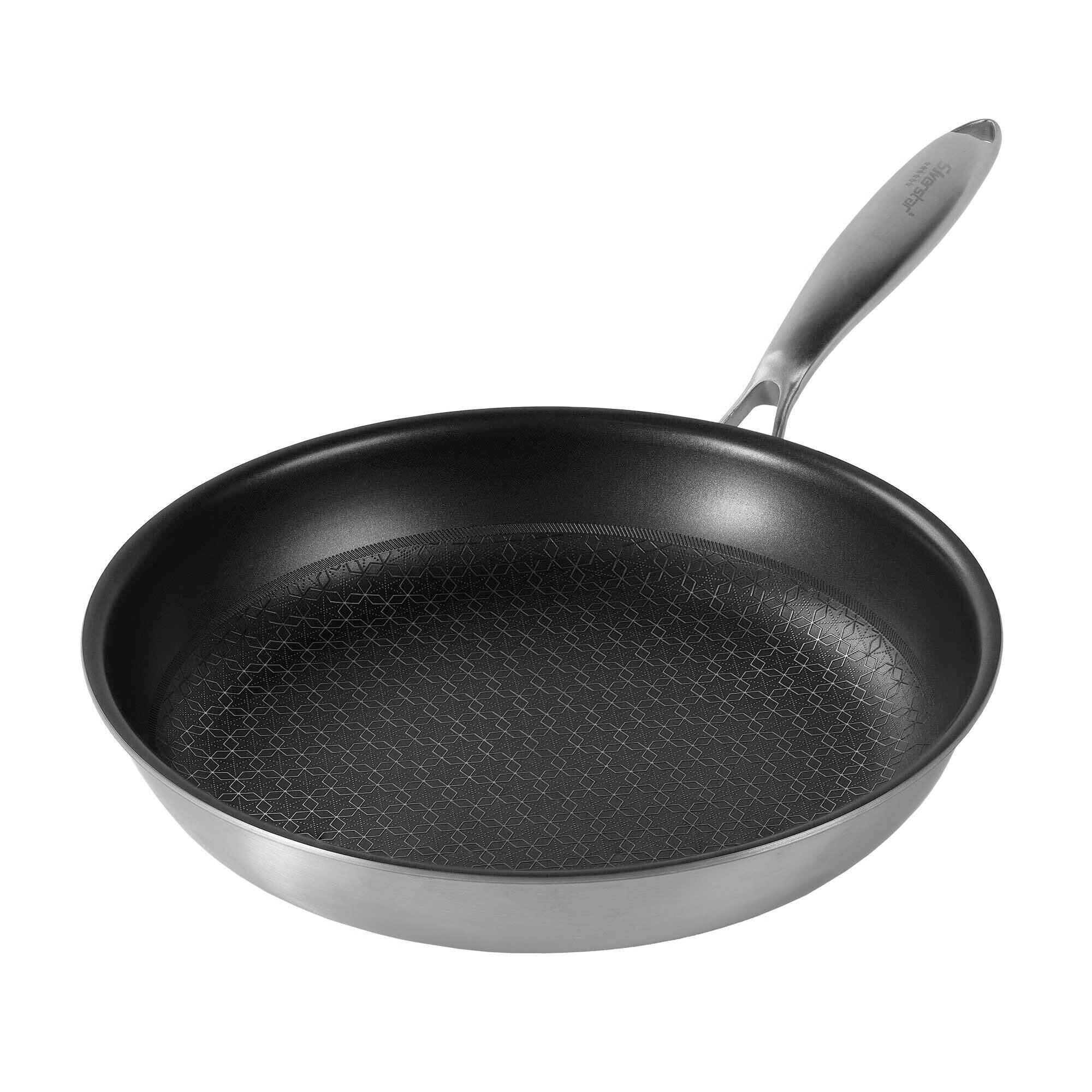 Edelstahlpfanne Bratpfanne 28 cm ohne Deckel