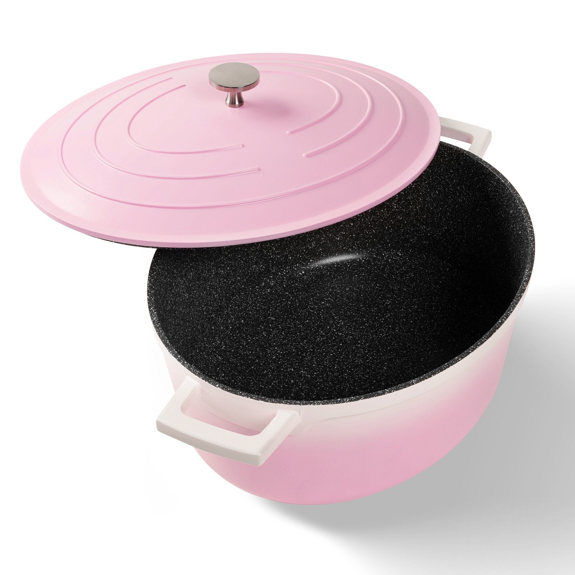 ® Cocotte Bräter Oval 32x25 cm Rosa mit Deckel