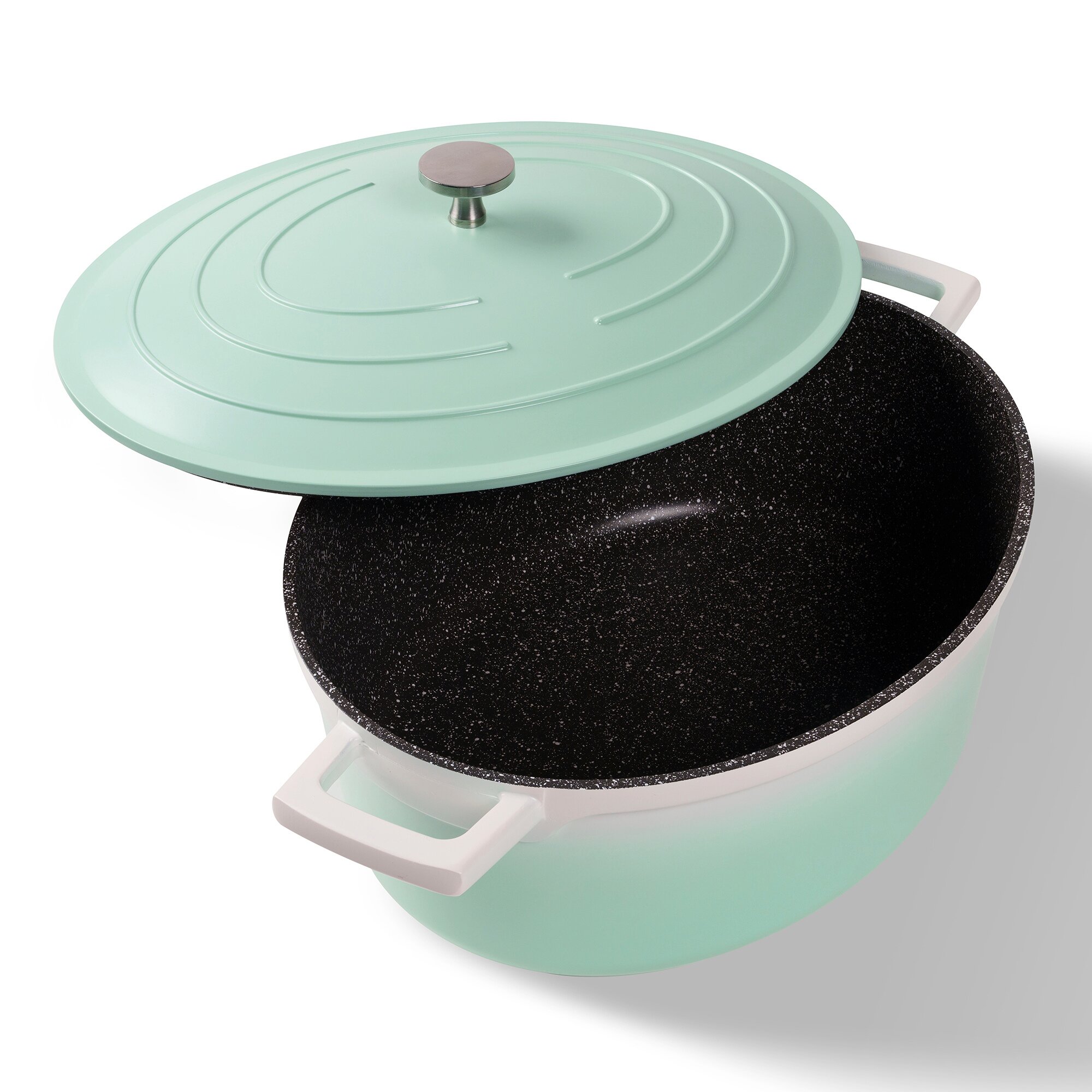 ® Cocotte Bräter Oval 32x25 cm Mint mit Deckel