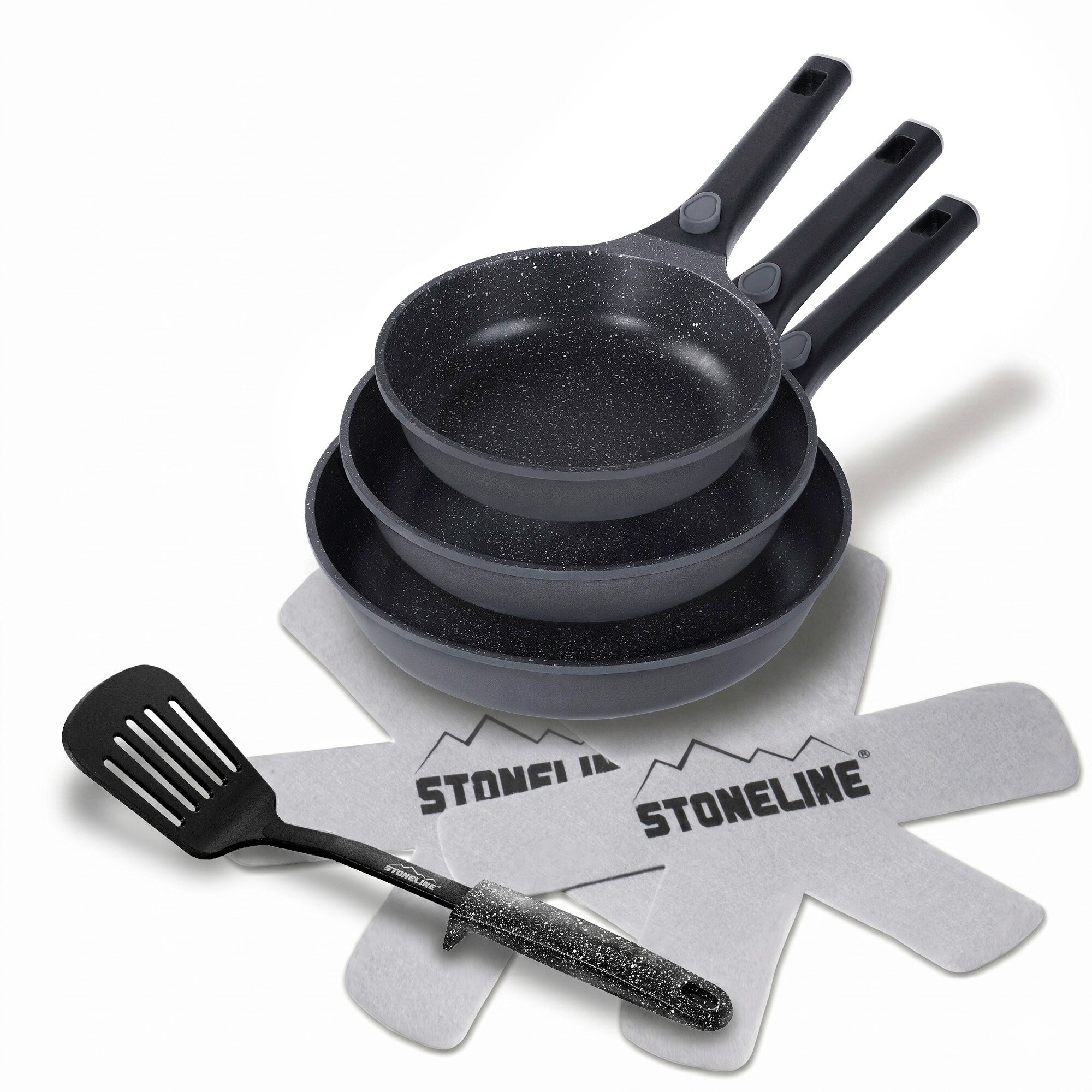 ® SMART Pfannen-Set 6-teilig 20/24/28 ohne Deckel - Grau