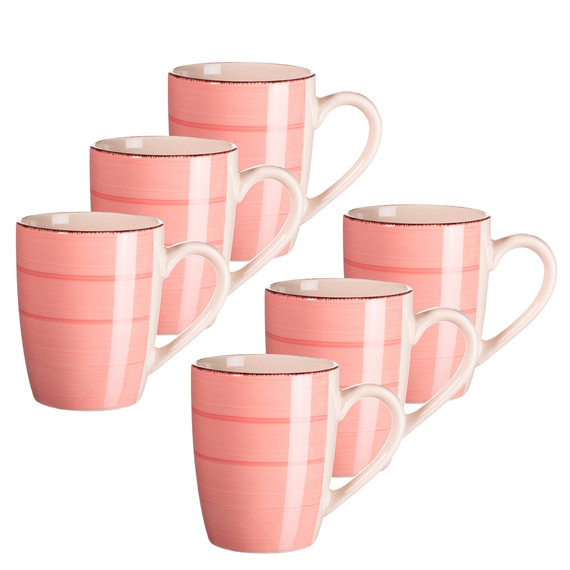 Kaffeebecher-Set, Steingut LUMACA