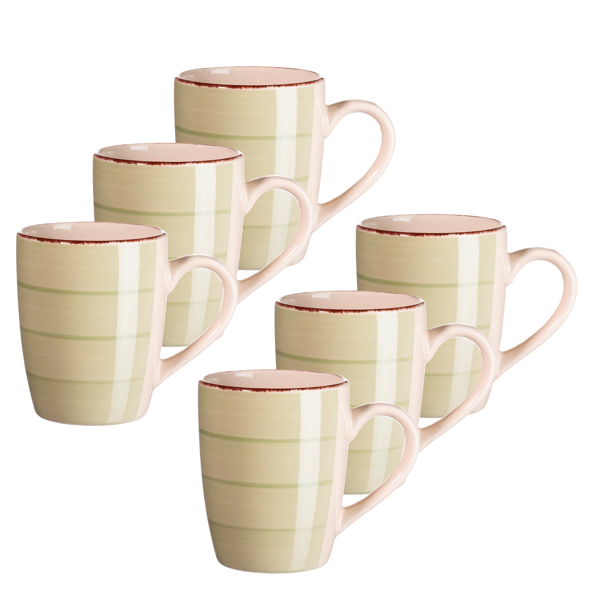 Mäser Kaffeebecher-Set, Steingut LUMACA