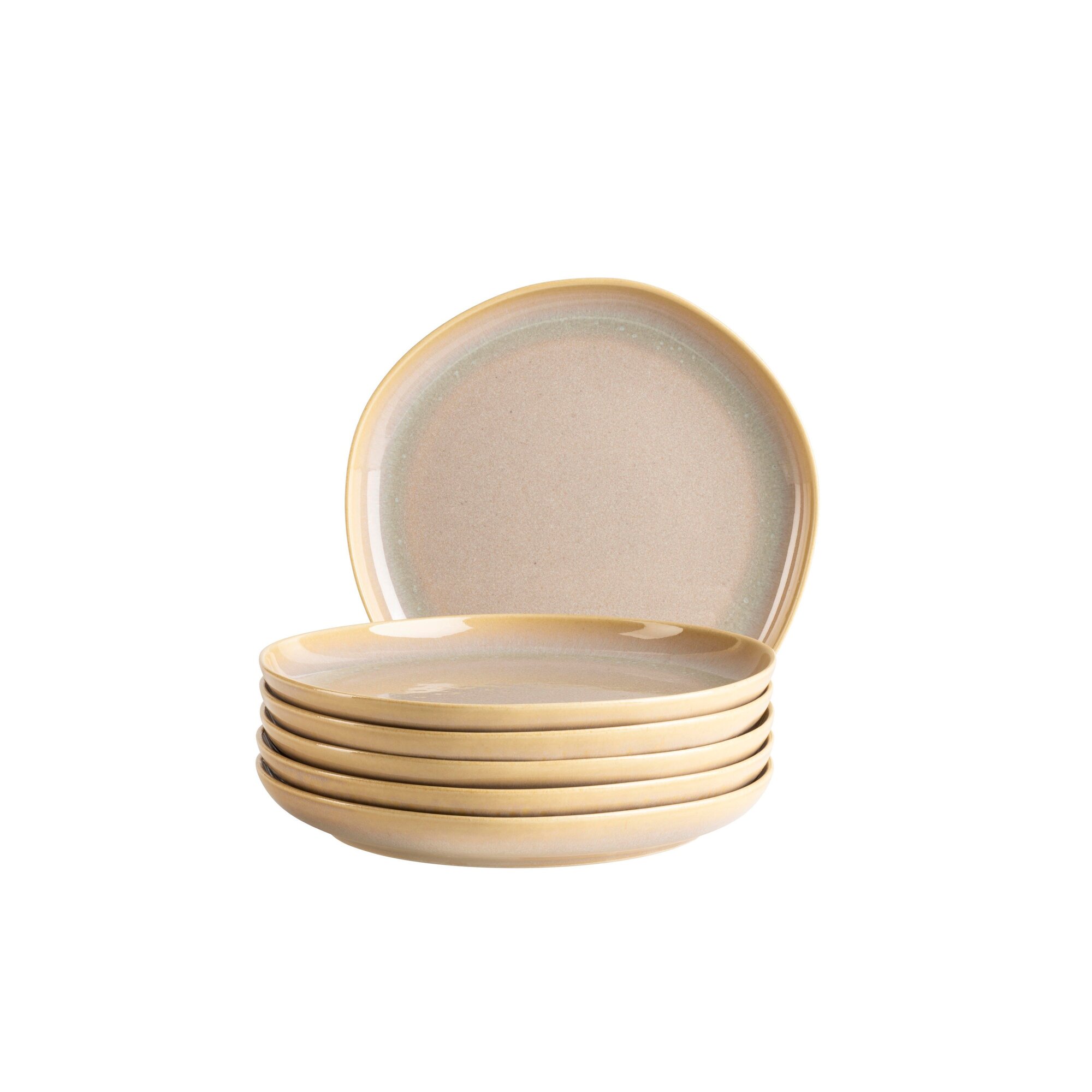 Mäser Dessertteller Set, Steinzeug Cordelia