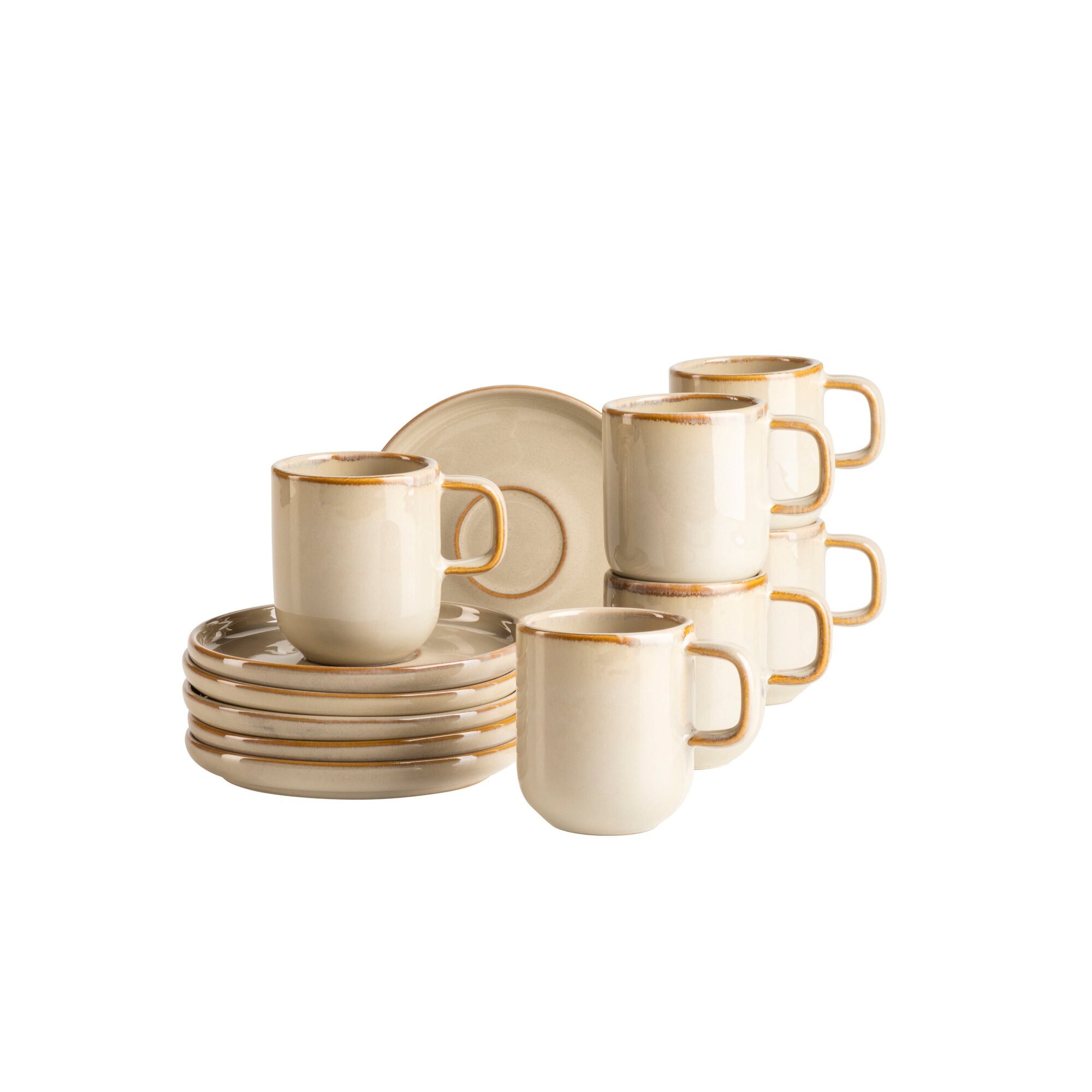 Espressotassen-Set, Steinzeug Cordelia