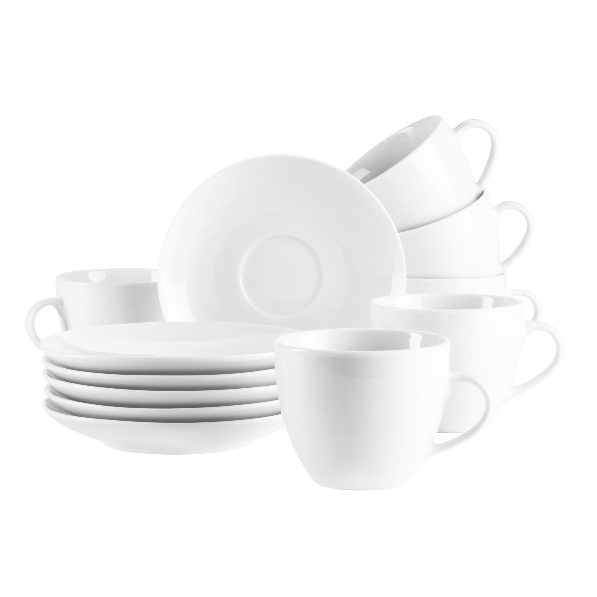 Mäser Kaffeetassen Set, Porzellan Barca