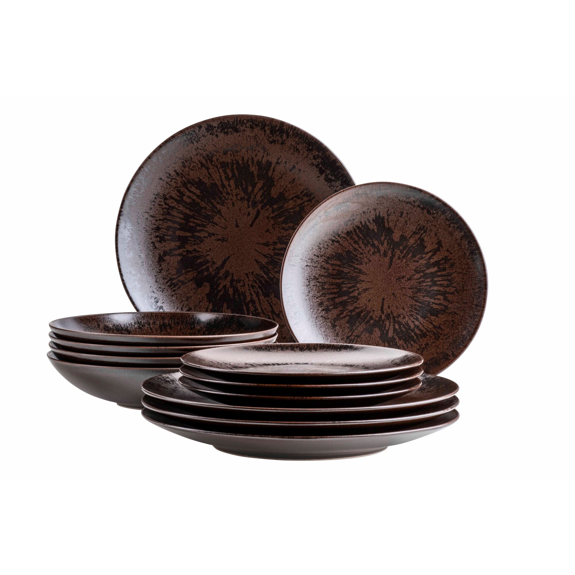 Mäser Tafelservice, Keramik Metallic Bronze