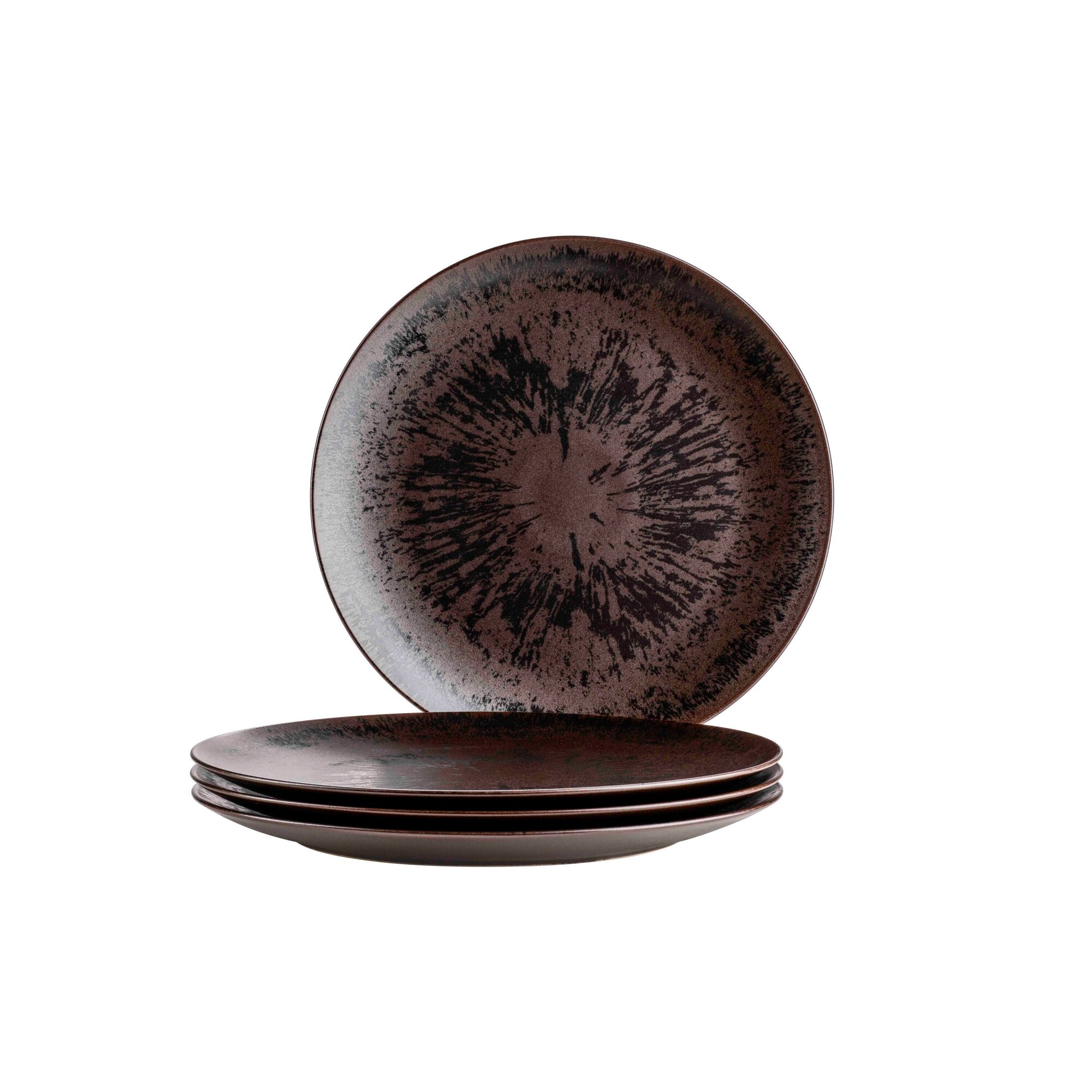 Mäser Platzteller-Set, Keramik Metallic Bronze