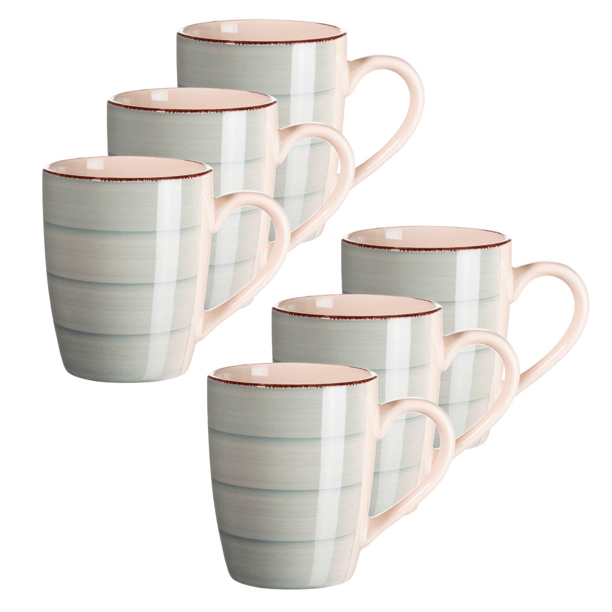 Mäser Kaffeebecher-Set, Steingut LUMACA