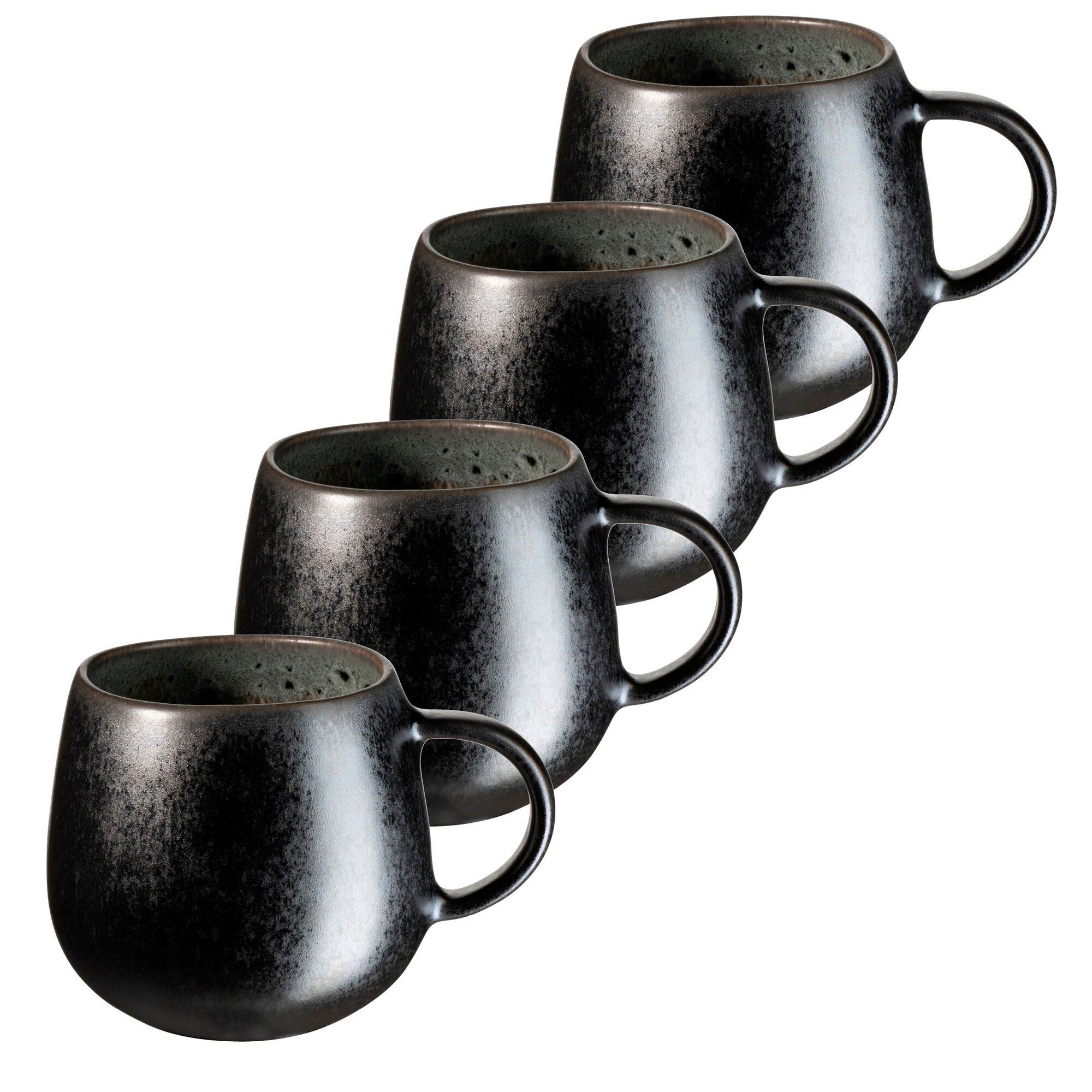 Mäser Kaffeebecher-Set, Steinzeug Carellia