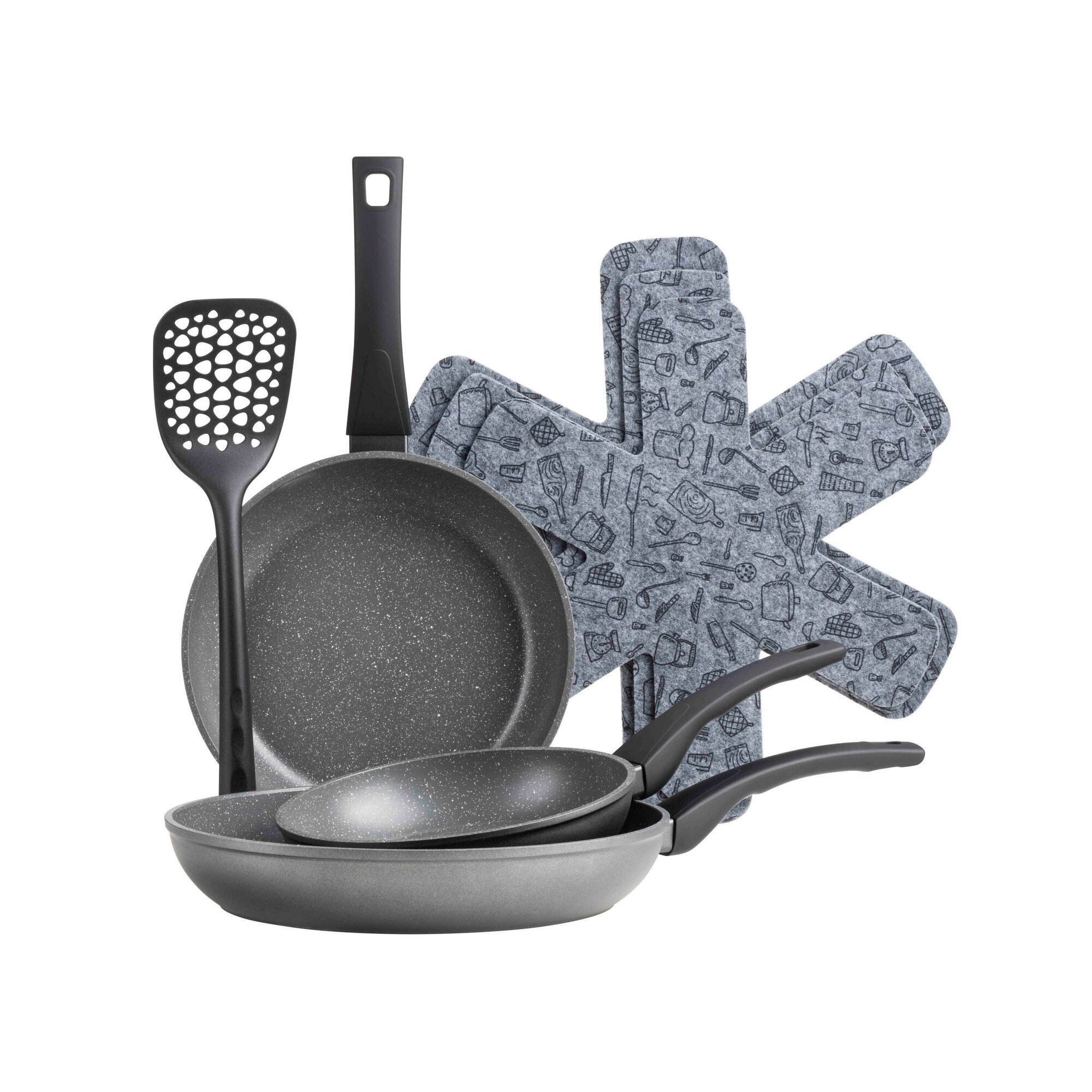 Mäser Pfannen Set, 7-tlg., Aluminium Leonis