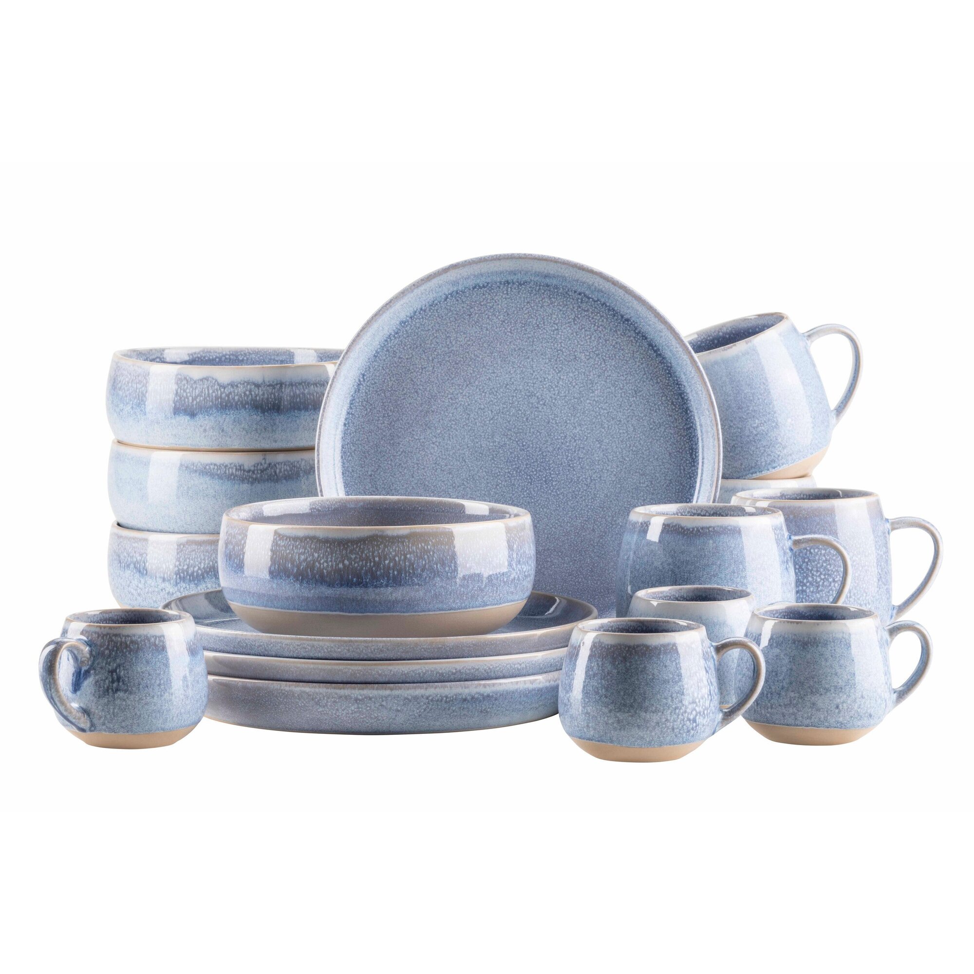 Mäser Frühstück Set, Steinzeug Aquata