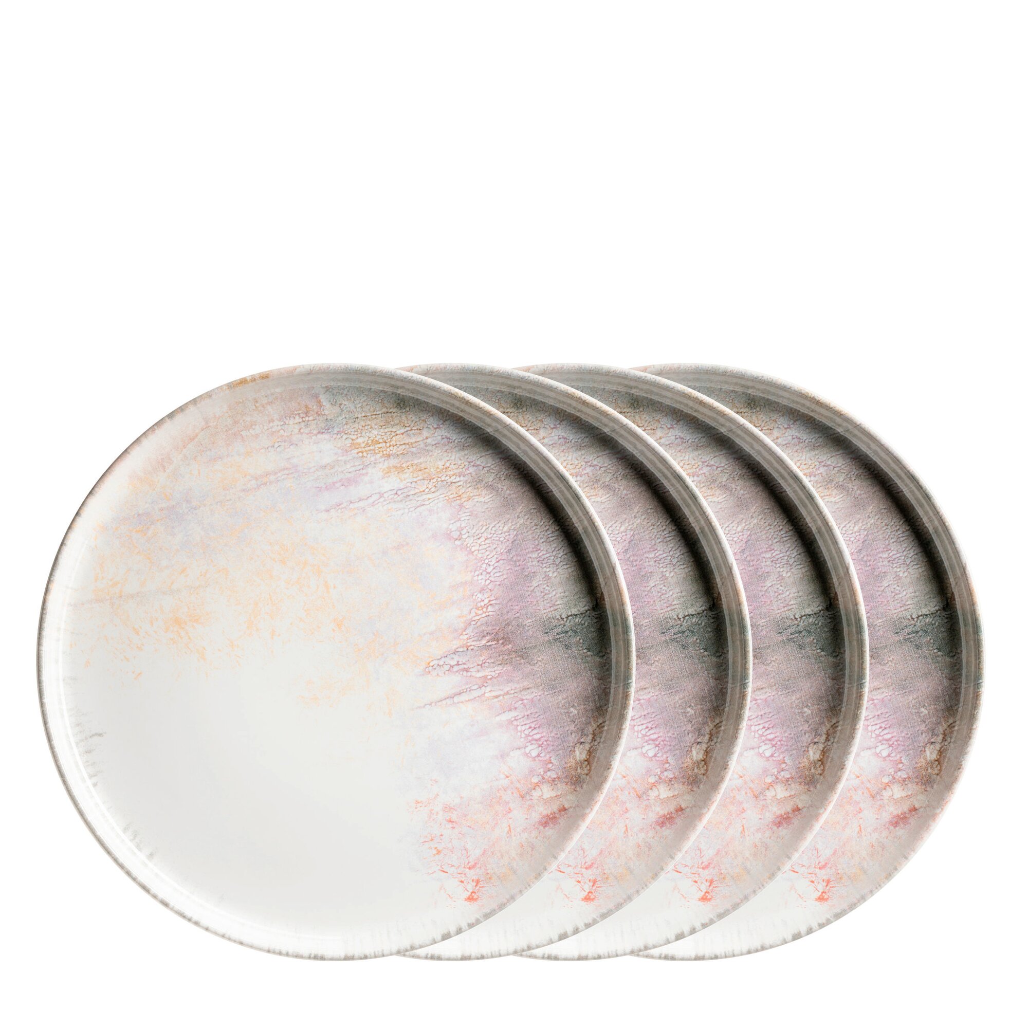 Mäser Platzteller-Set, Steinzeug Aquarellia