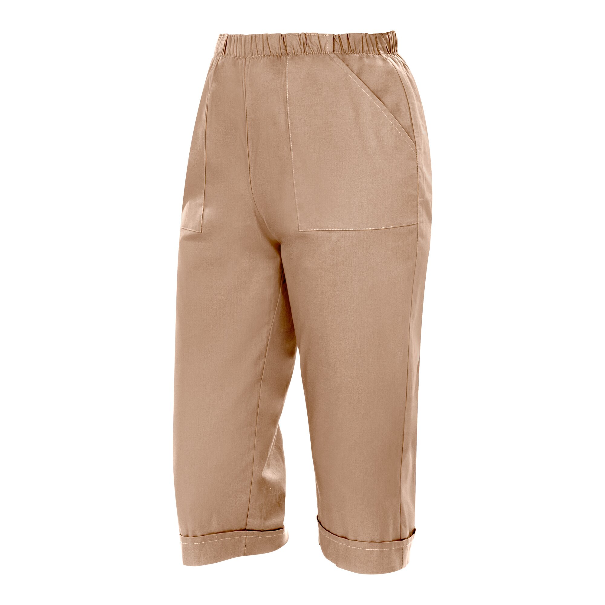 Capri-Hose, Größe: L, beige