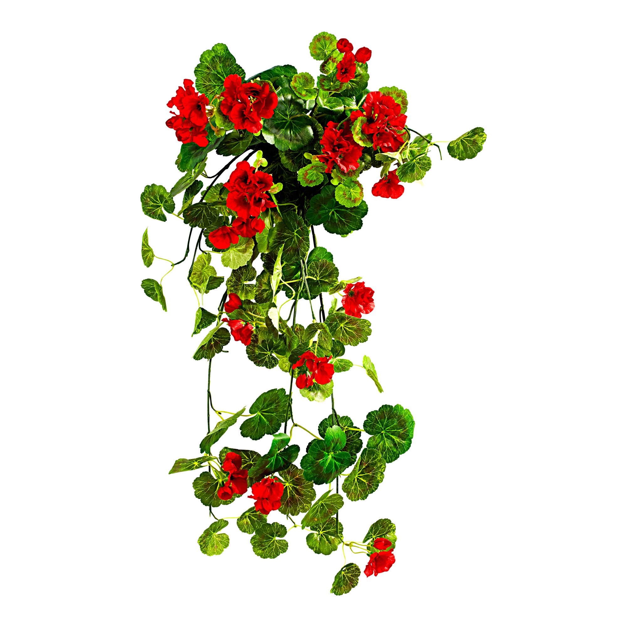 Kunstblume Hängegeranie, rot
