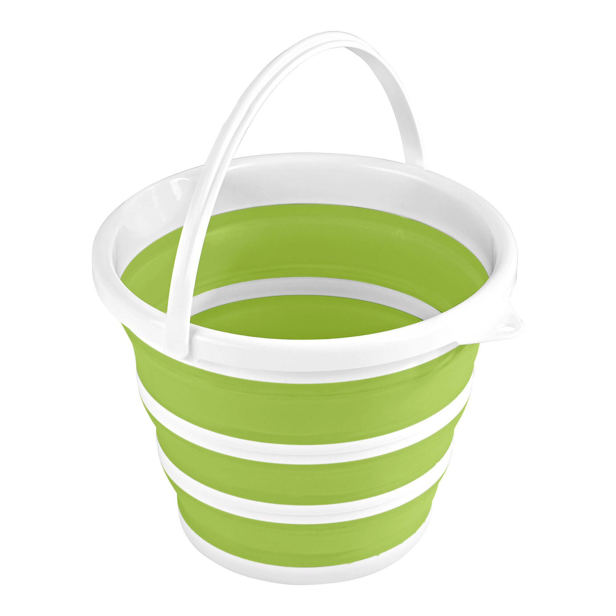 genialo® Platzspar-Eimer Easy, 10 l, grün