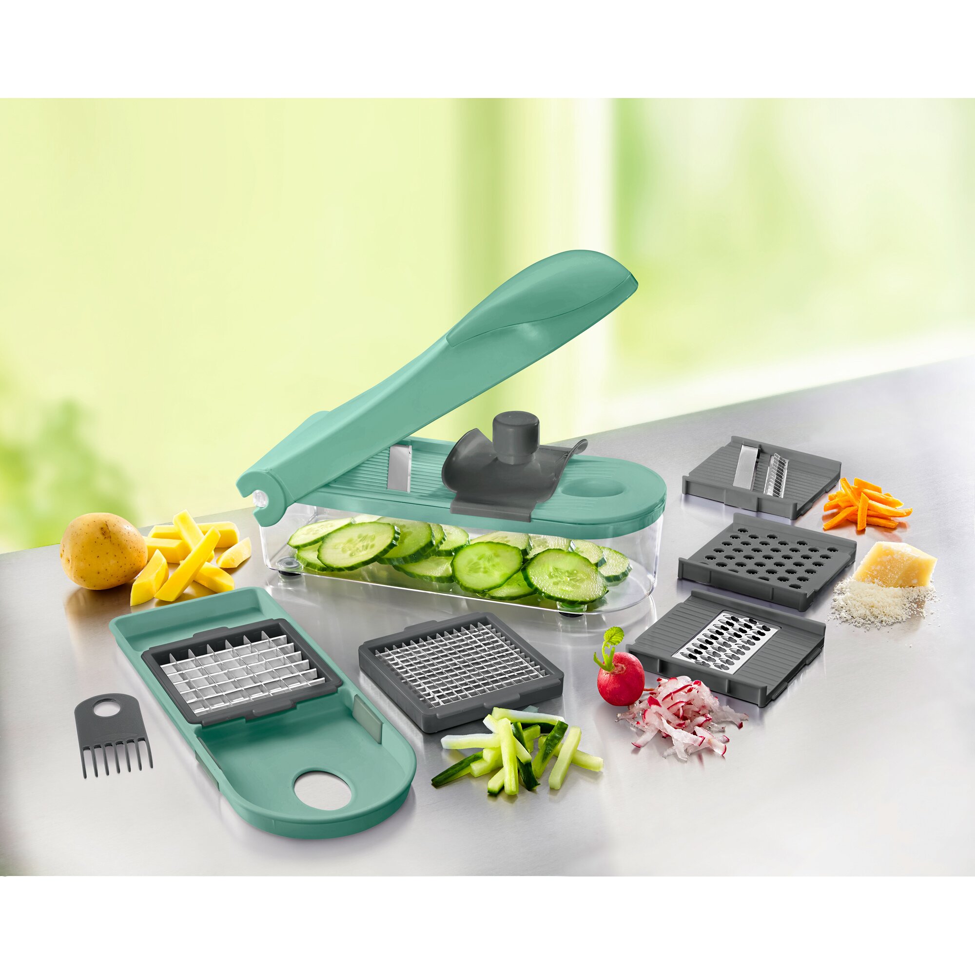 Coupe-légumes multifonction «Deluxe», 8 pièces