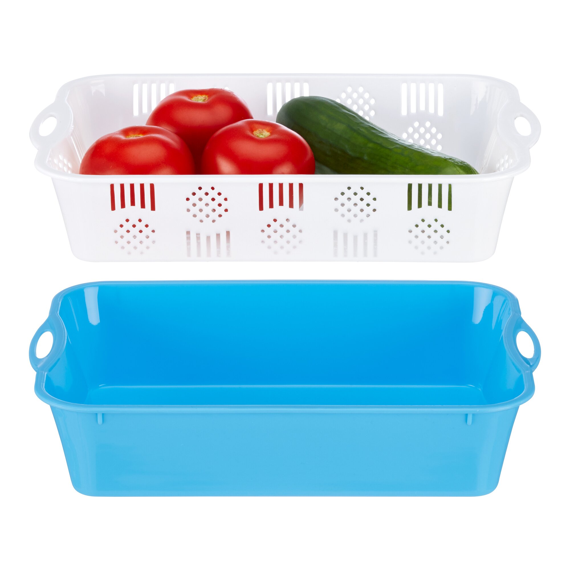 genialo® Kühlschrank-Aufbewahrungskorb-Set, 3 Stück