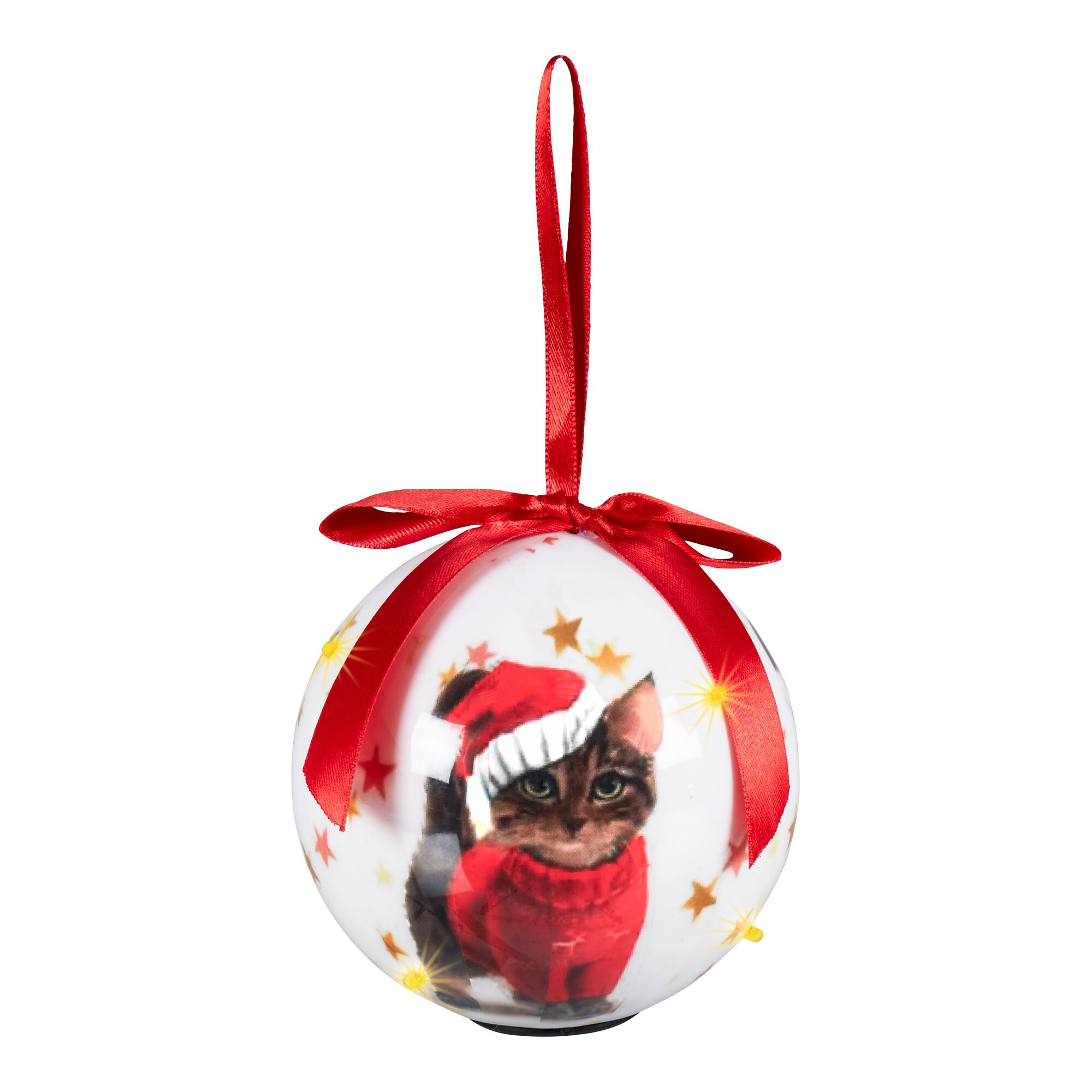 Maxi-LED-Kugel Weihnachtskatze
