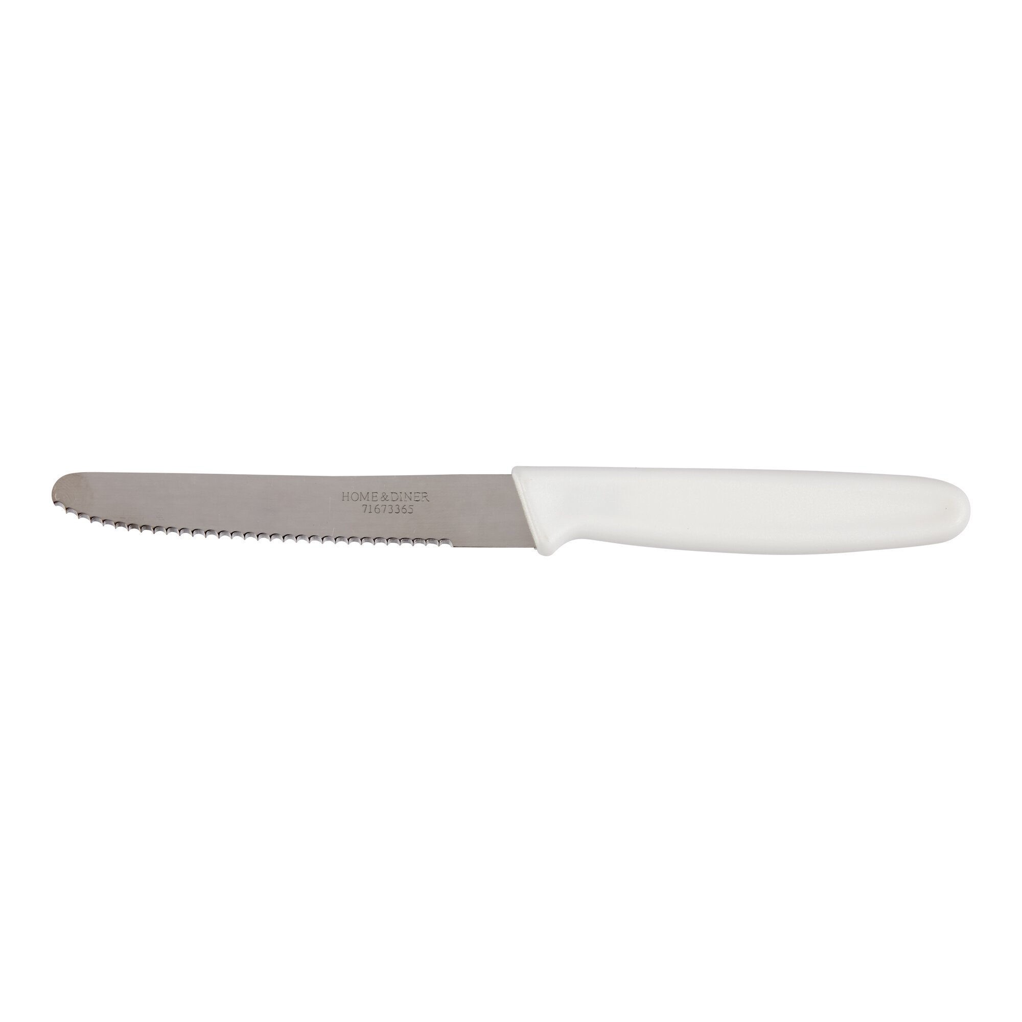 Frühstücksmesser mit Wellenschliff extra scharf, 4 Stück