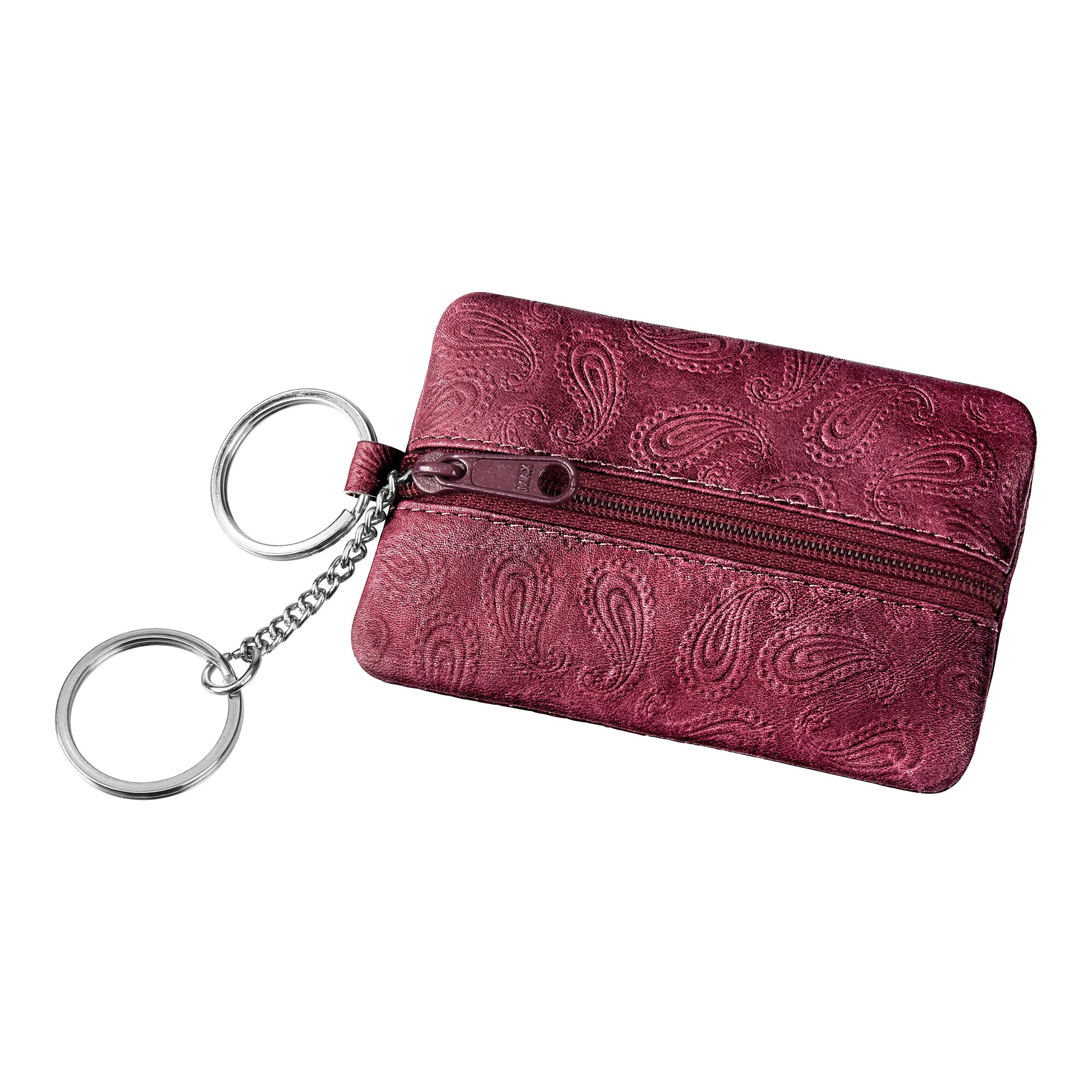 Lederschlüsselmäppchen Paisley