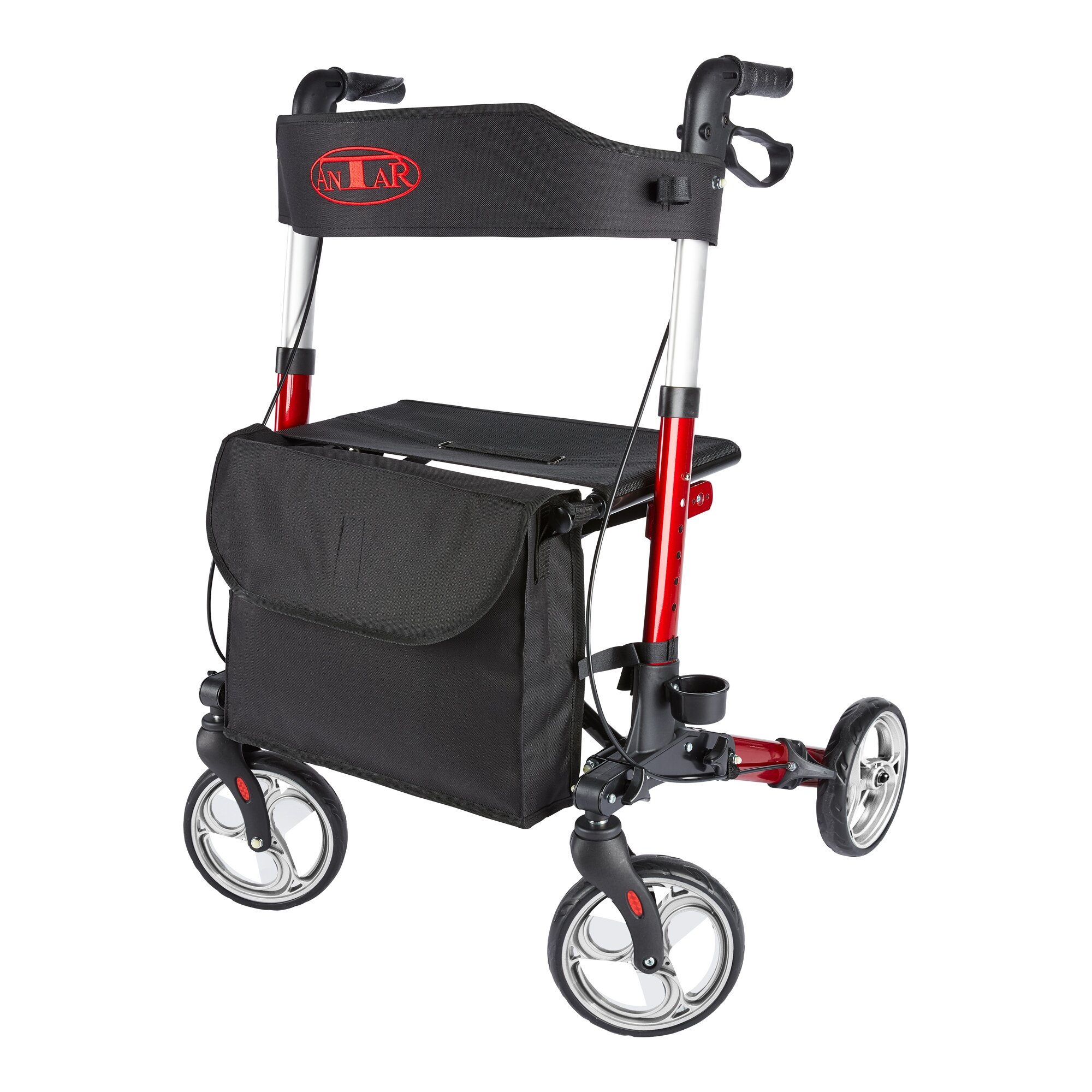 Leichtgewicht-Rollator Premium, Aluminium, rot