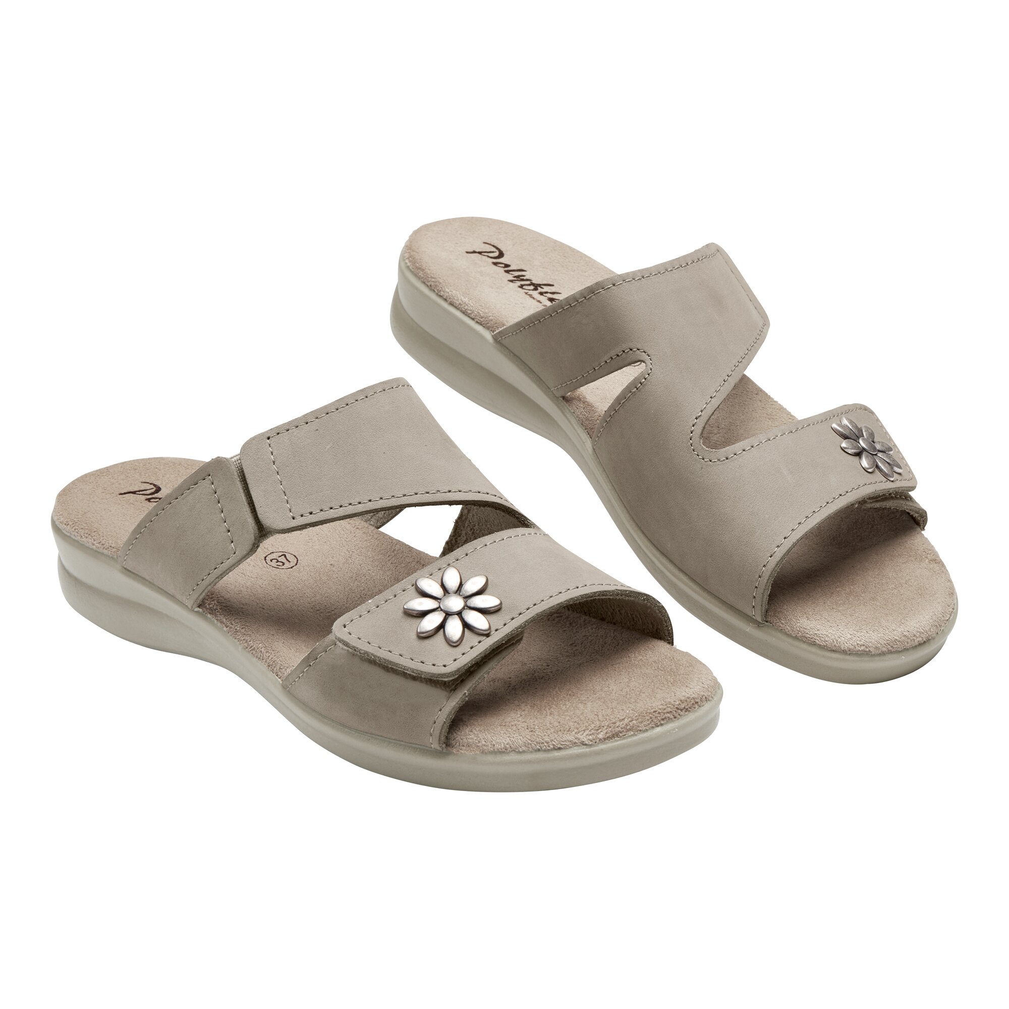 Damen-Komfort-Pantolette, Größe: 39, beige