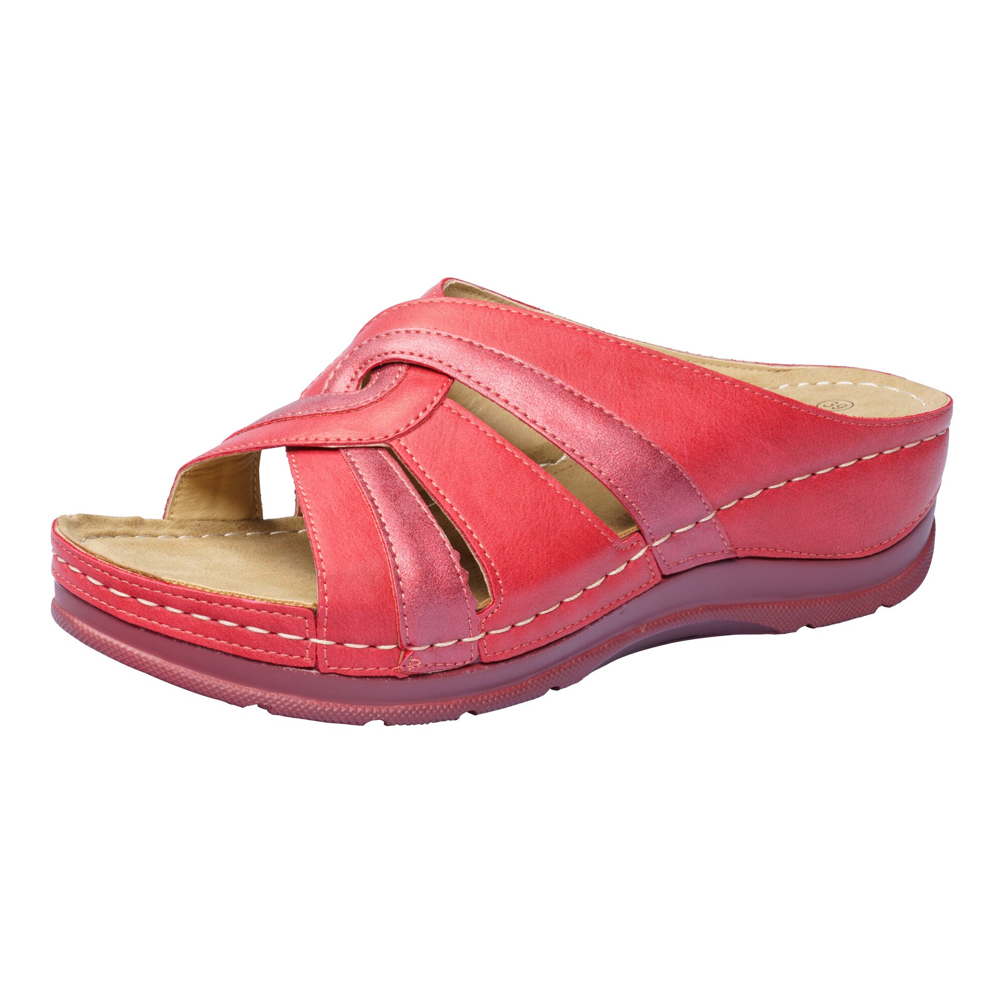 wonderWALK Komfort-Pantolette Beate, Größe: 40, rot