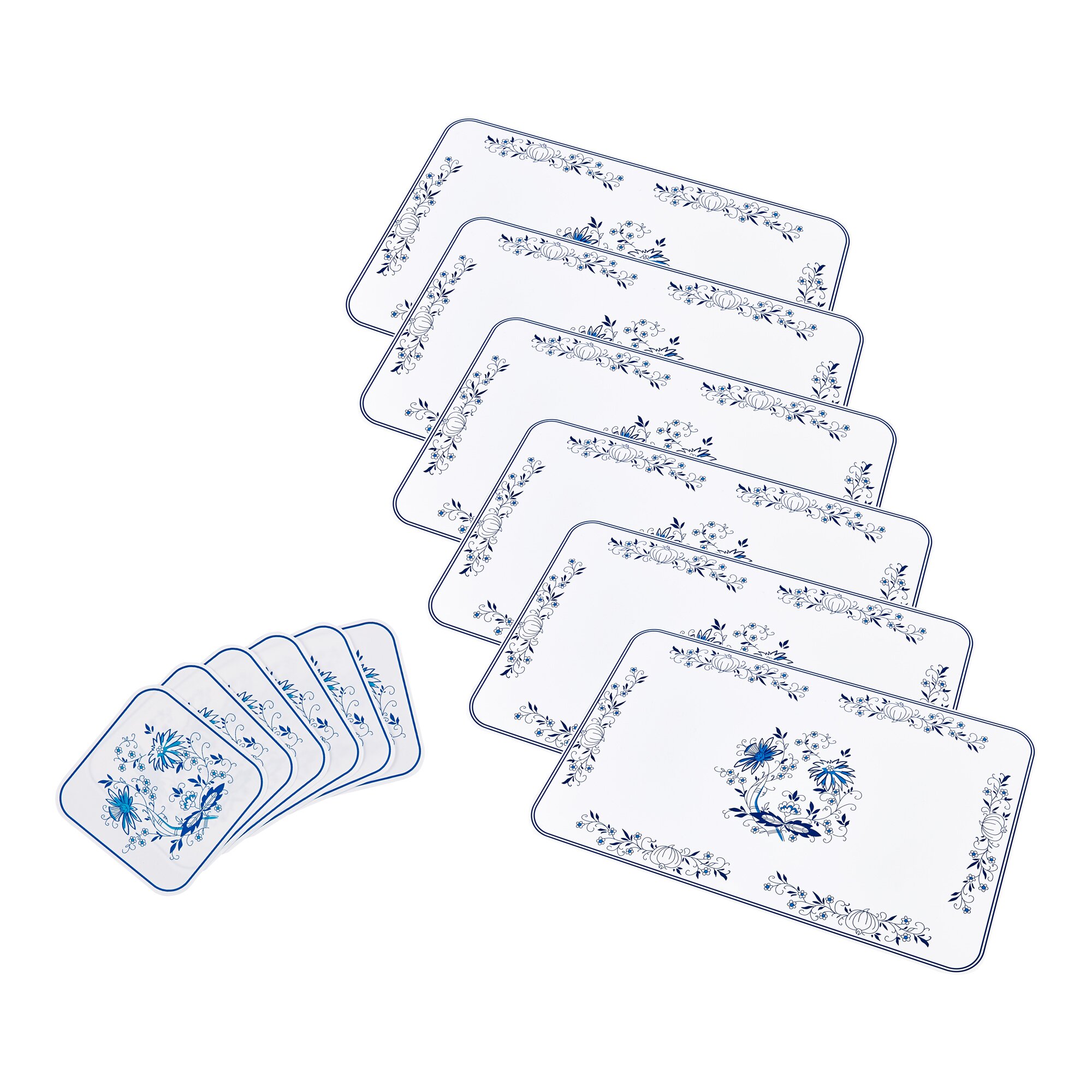Platzset Classic, 6 Teile + Gratis Glasuntersetzer 