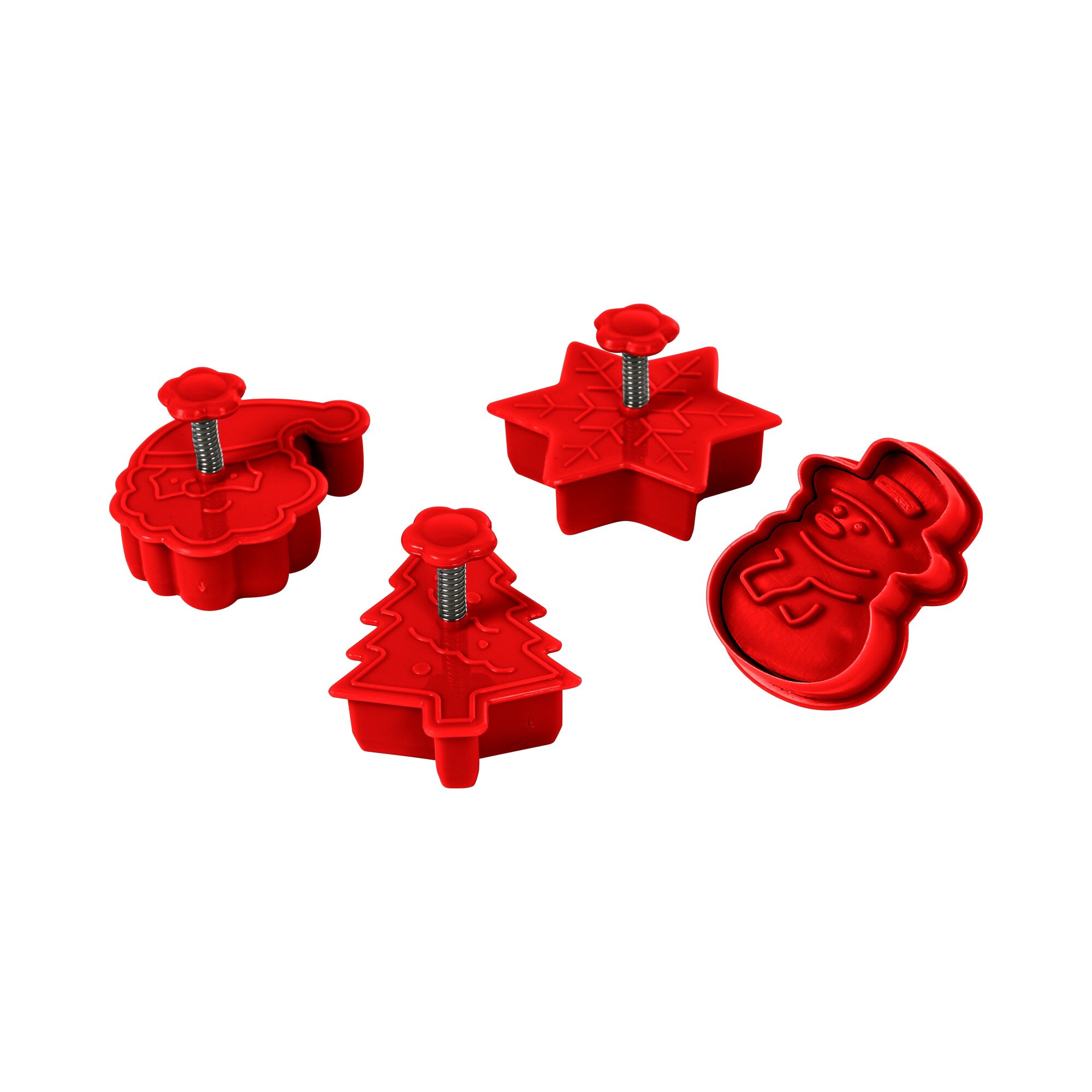 Motiv-Plätzchenausstecher 3D, 4 Teile