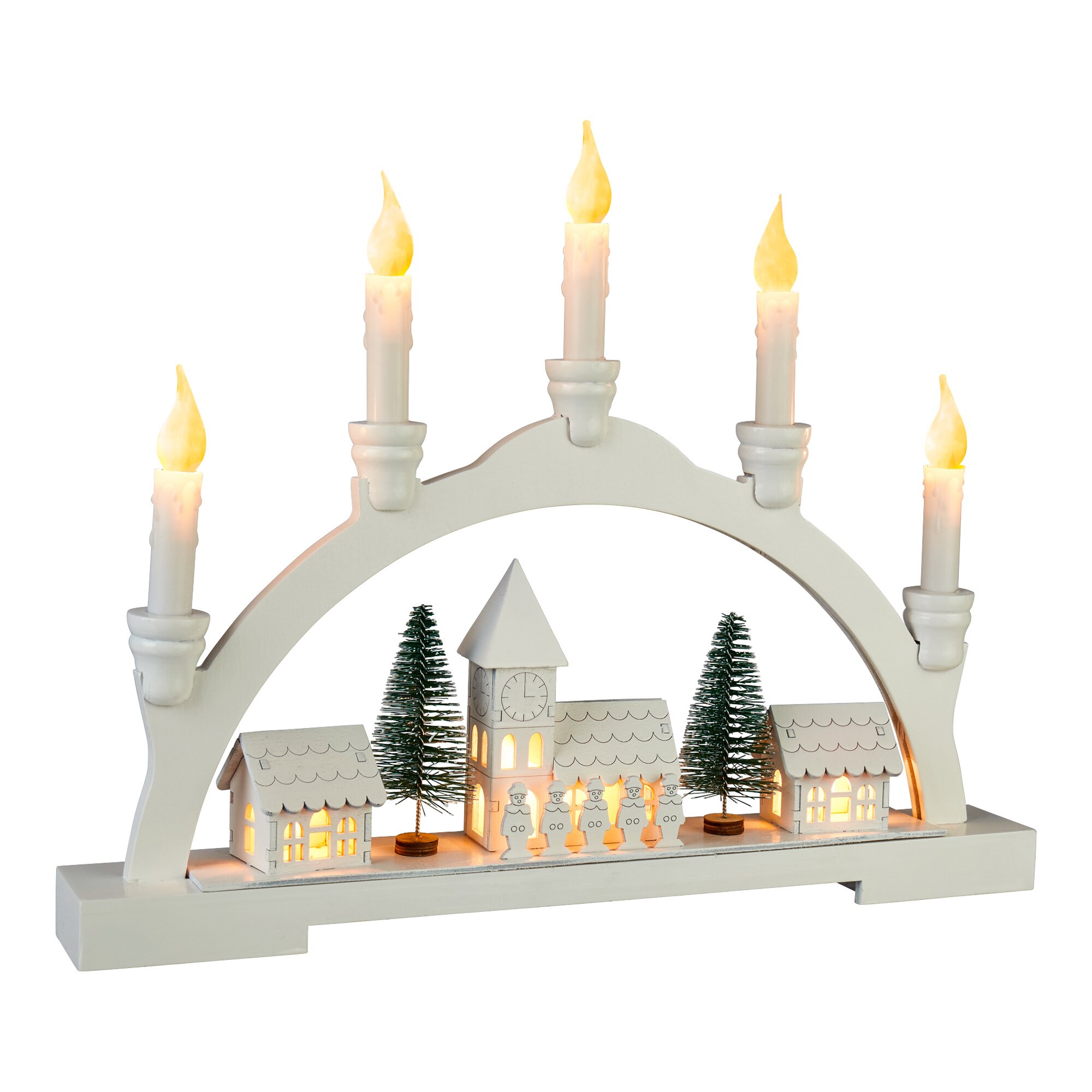 Arceau lumineux à LED « Village dhiver »
