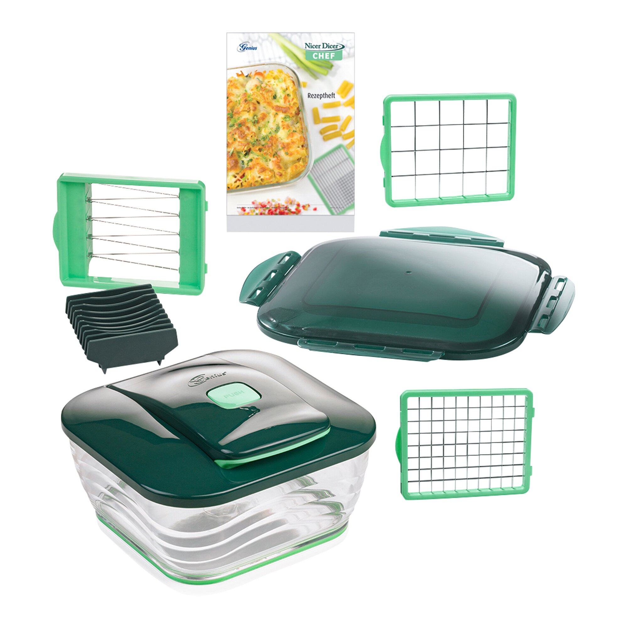 Nicer Dicer Chef, 9 Teile
