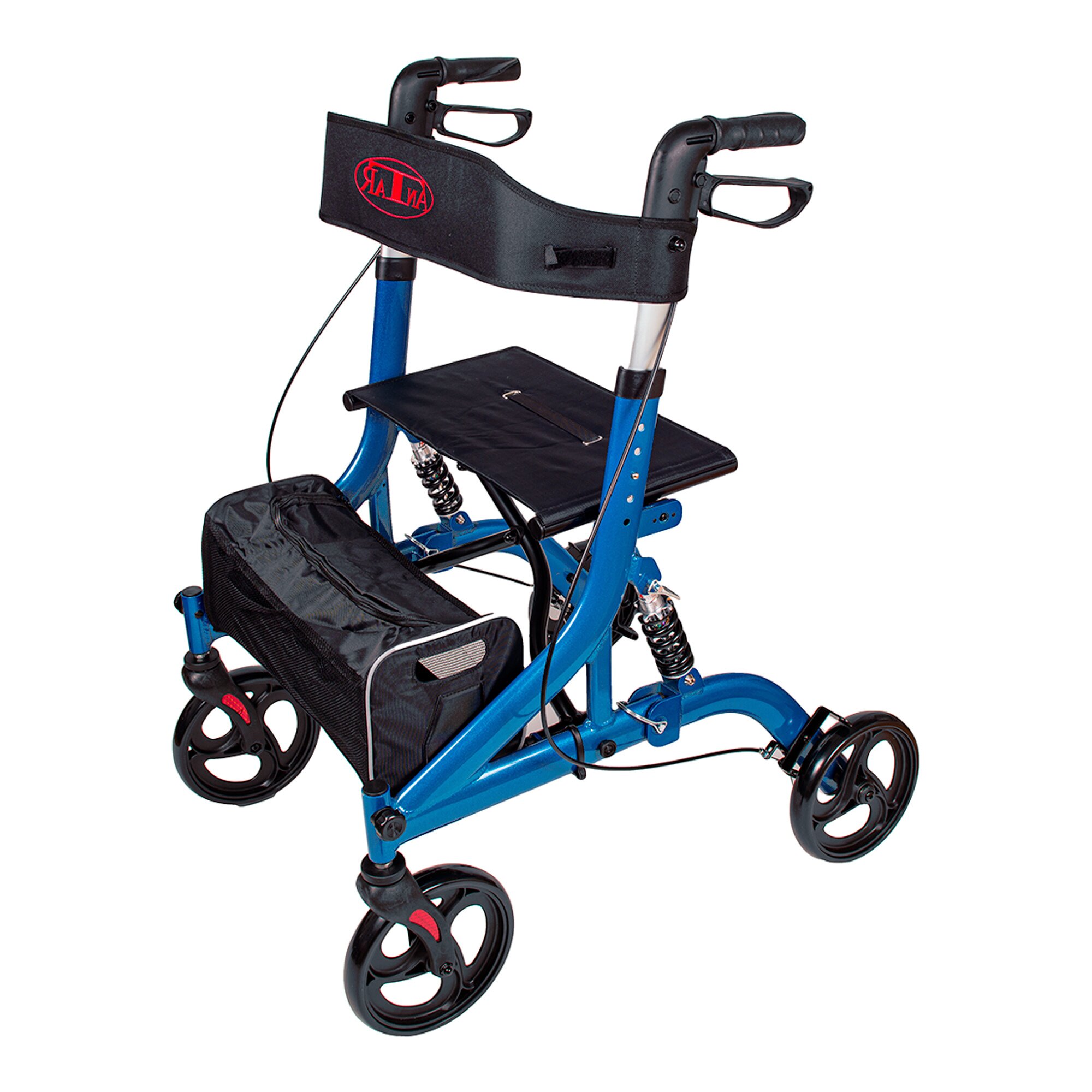 Aluminium-Rollator mit Stoßdämpfern