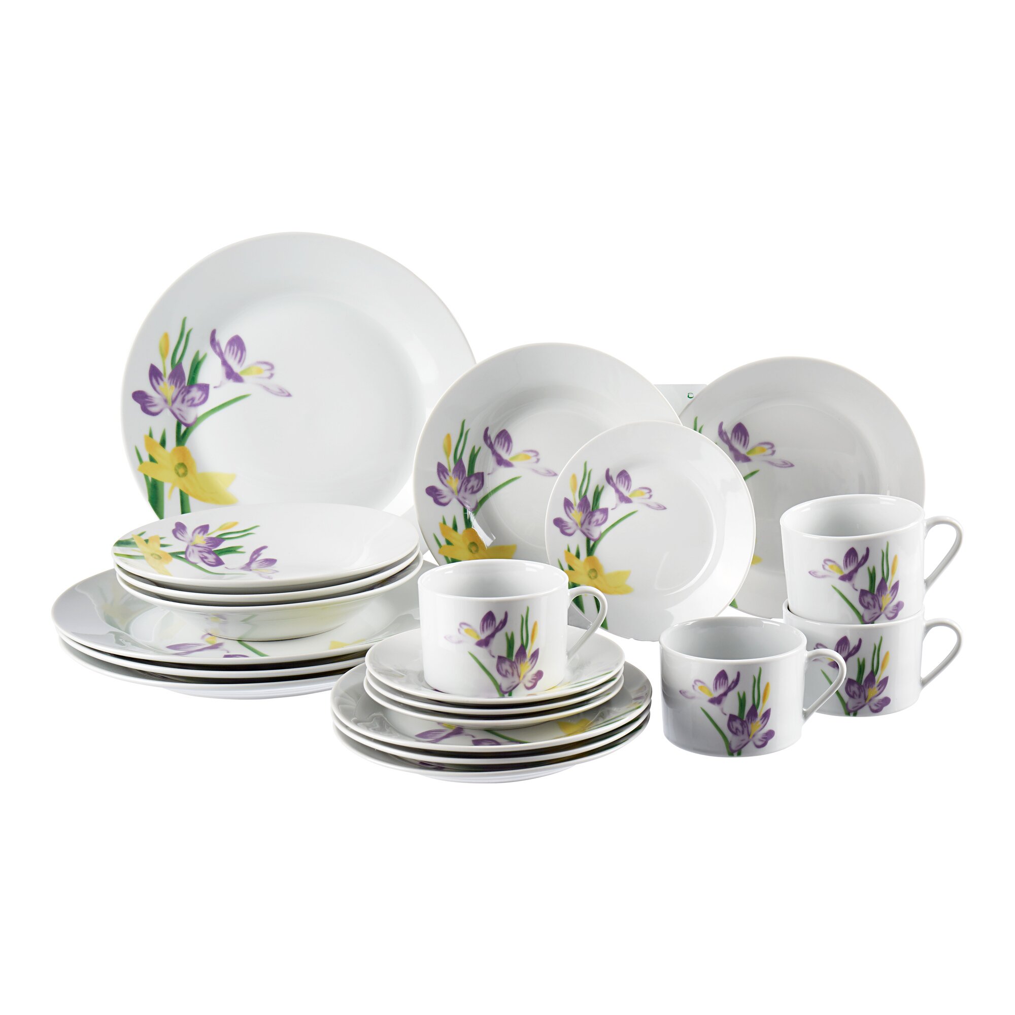 Service en porcelaine, 20 pièces
