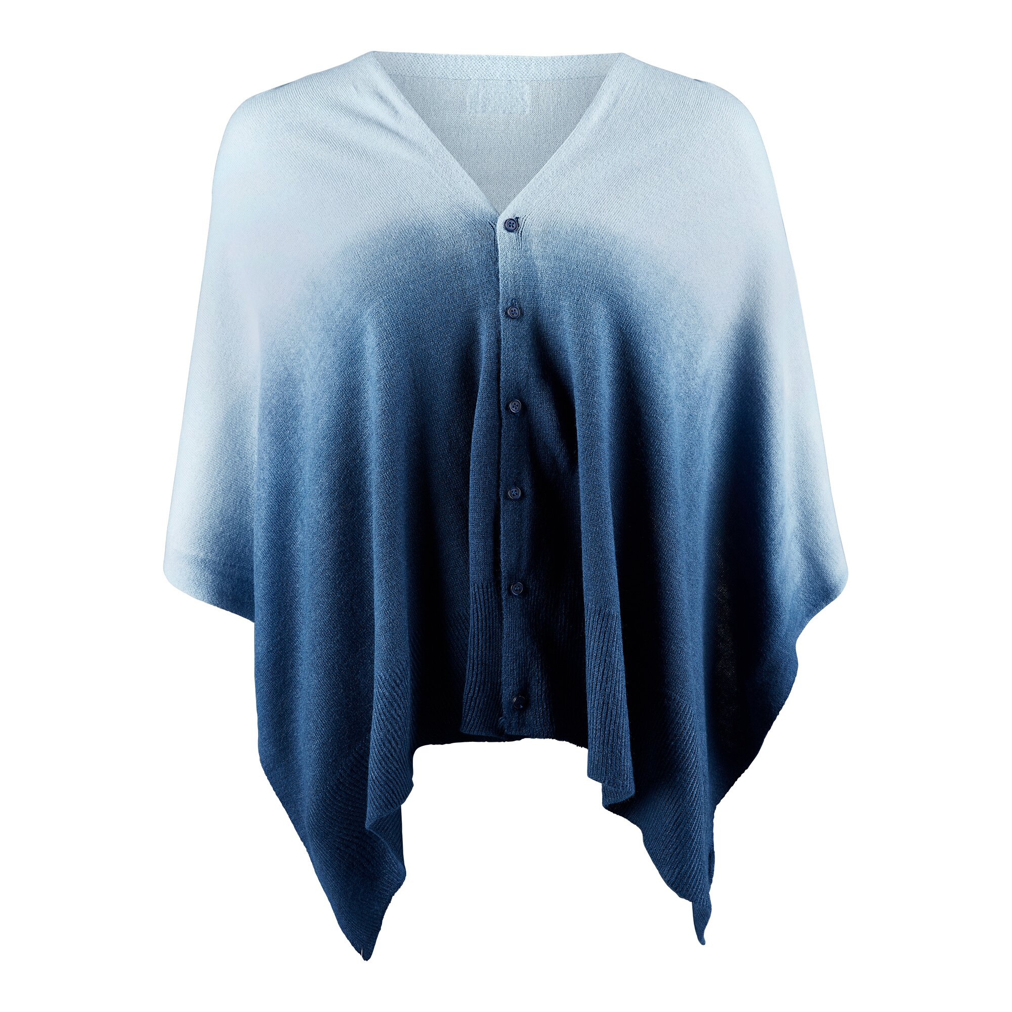 Schal-Cape 2 in 1, blau