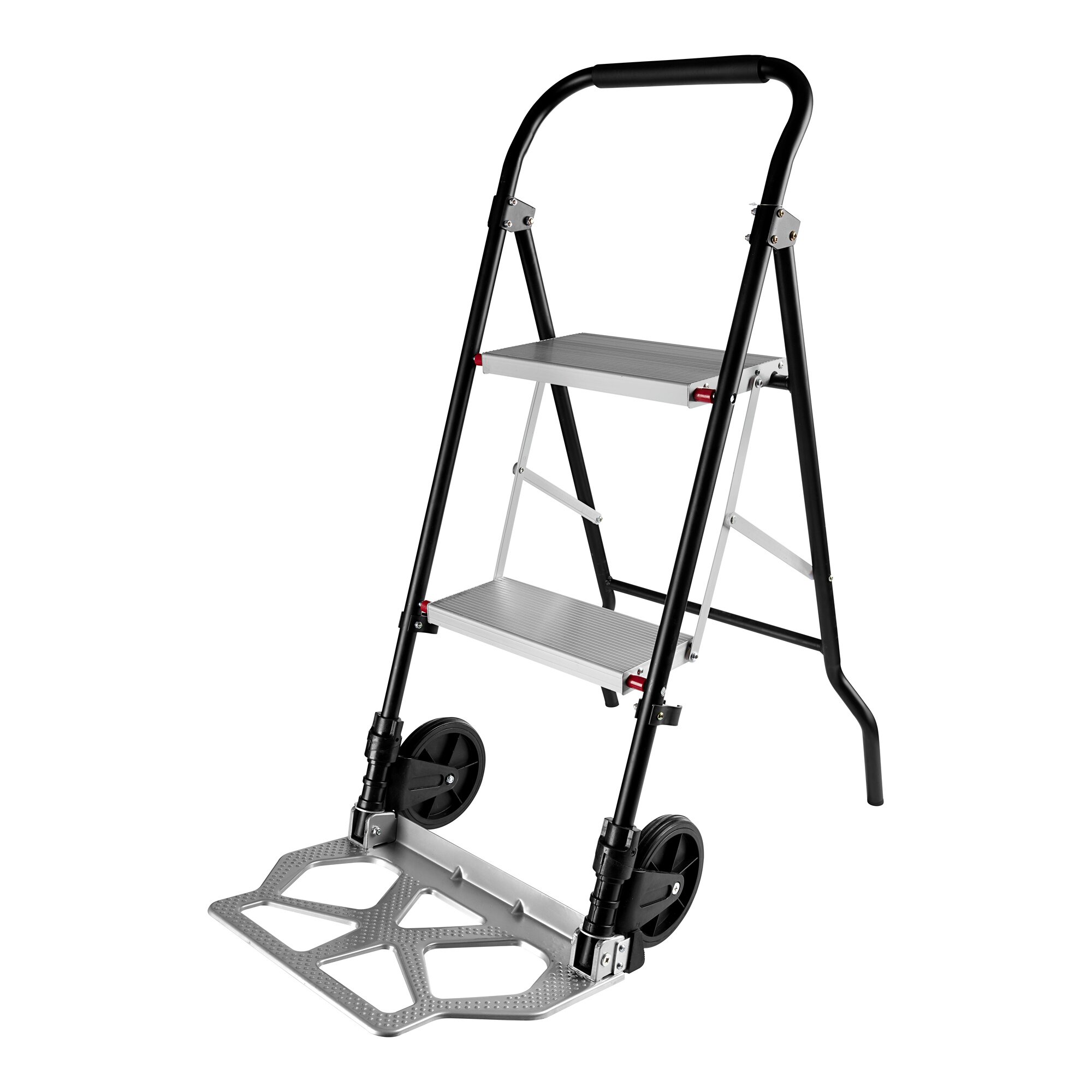 Chariot-escabeau « 2 en 1 »