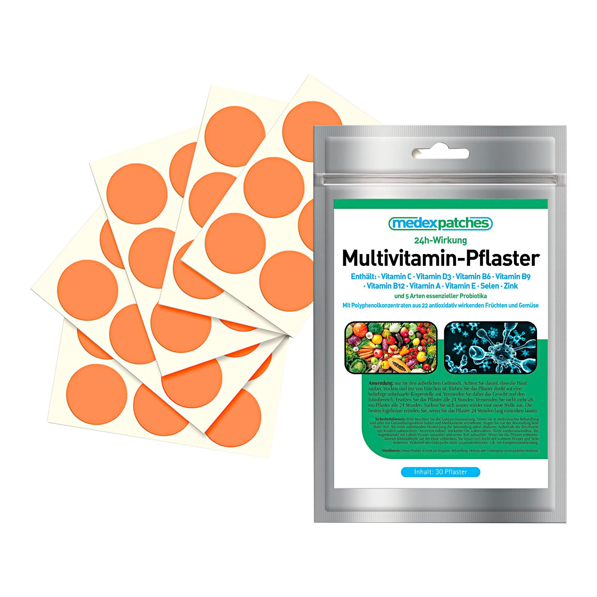 Multi-Vitamin-Pflaster, 30 Stück