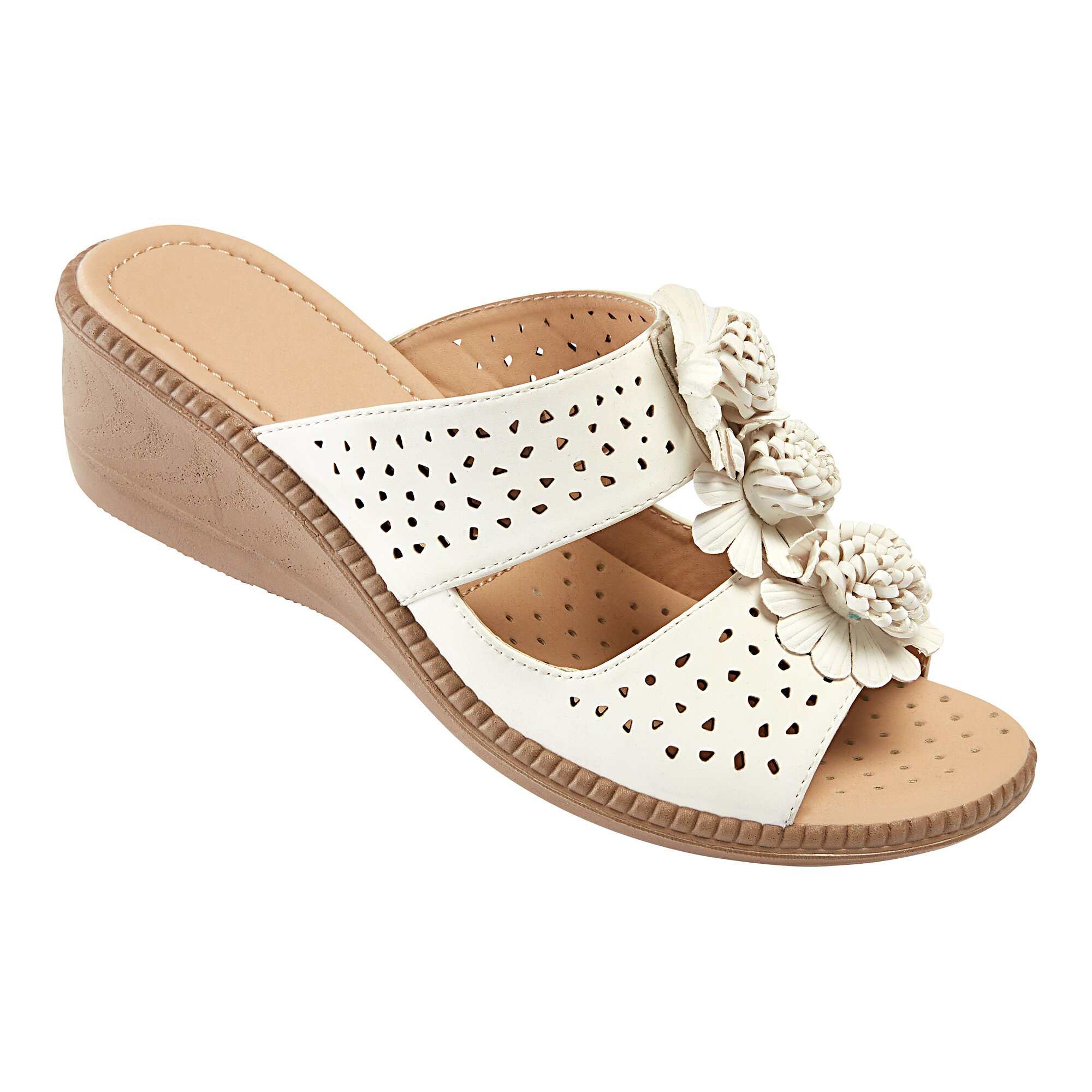 wonderWALK Soft-Pantolette Anette, Größe: 39, weiß