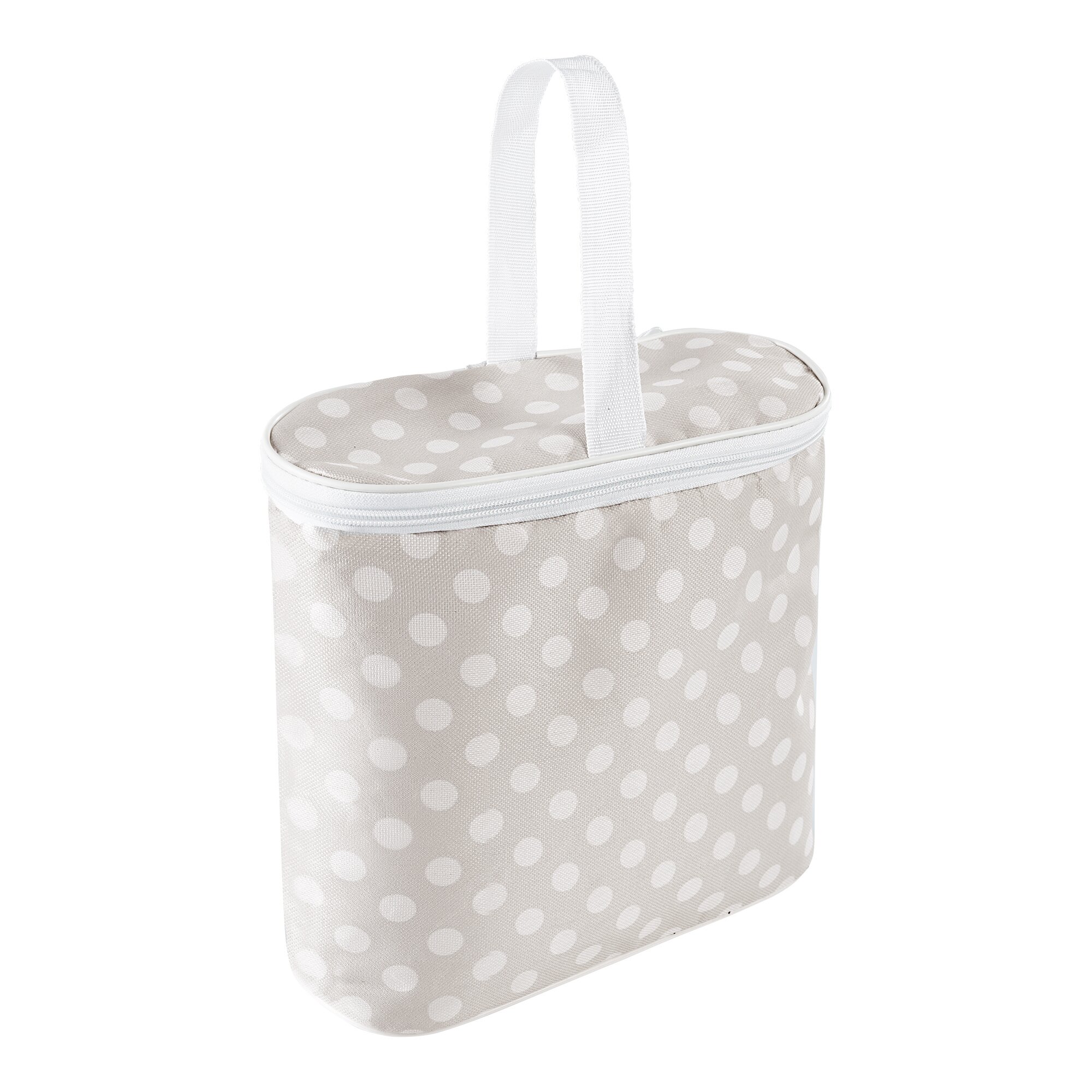 Trolley-Kühltasche Punkte, beige