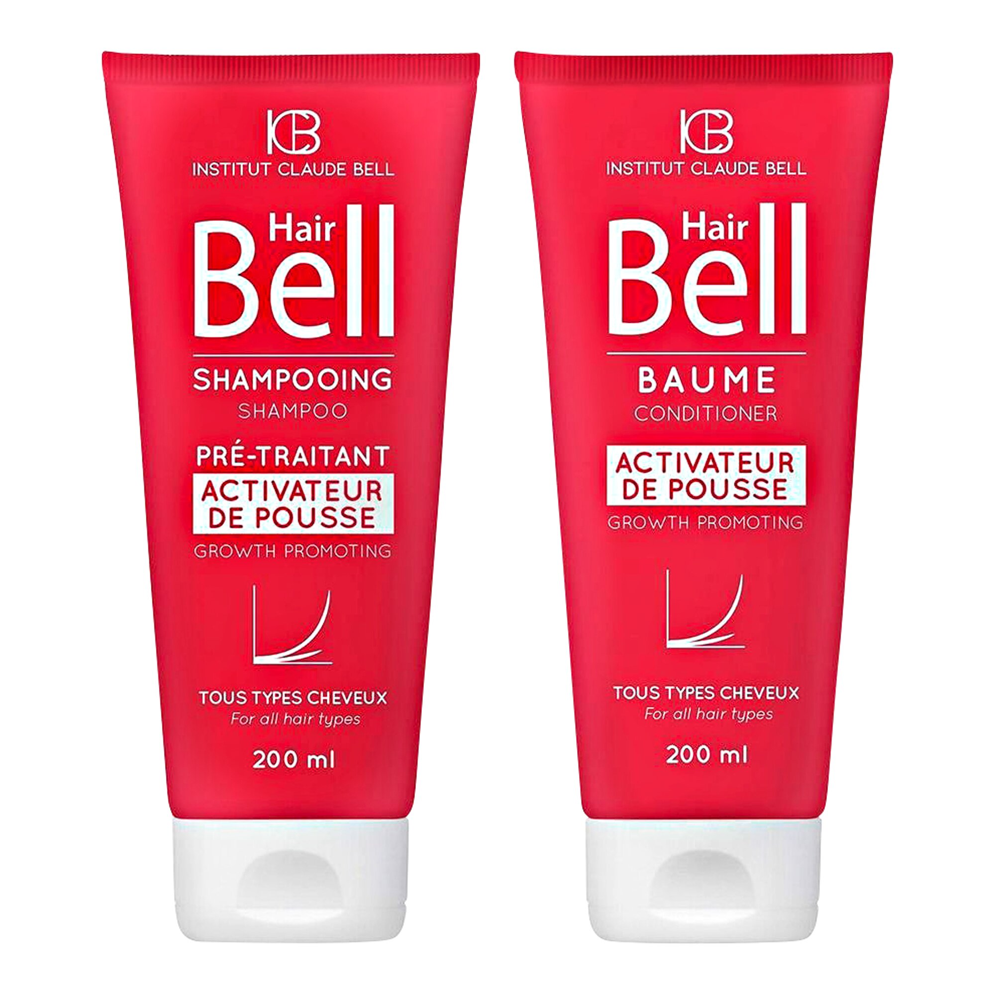 Hairbell Pflegebalsam & Shampoo Set, 2 Tuben je 200 ml