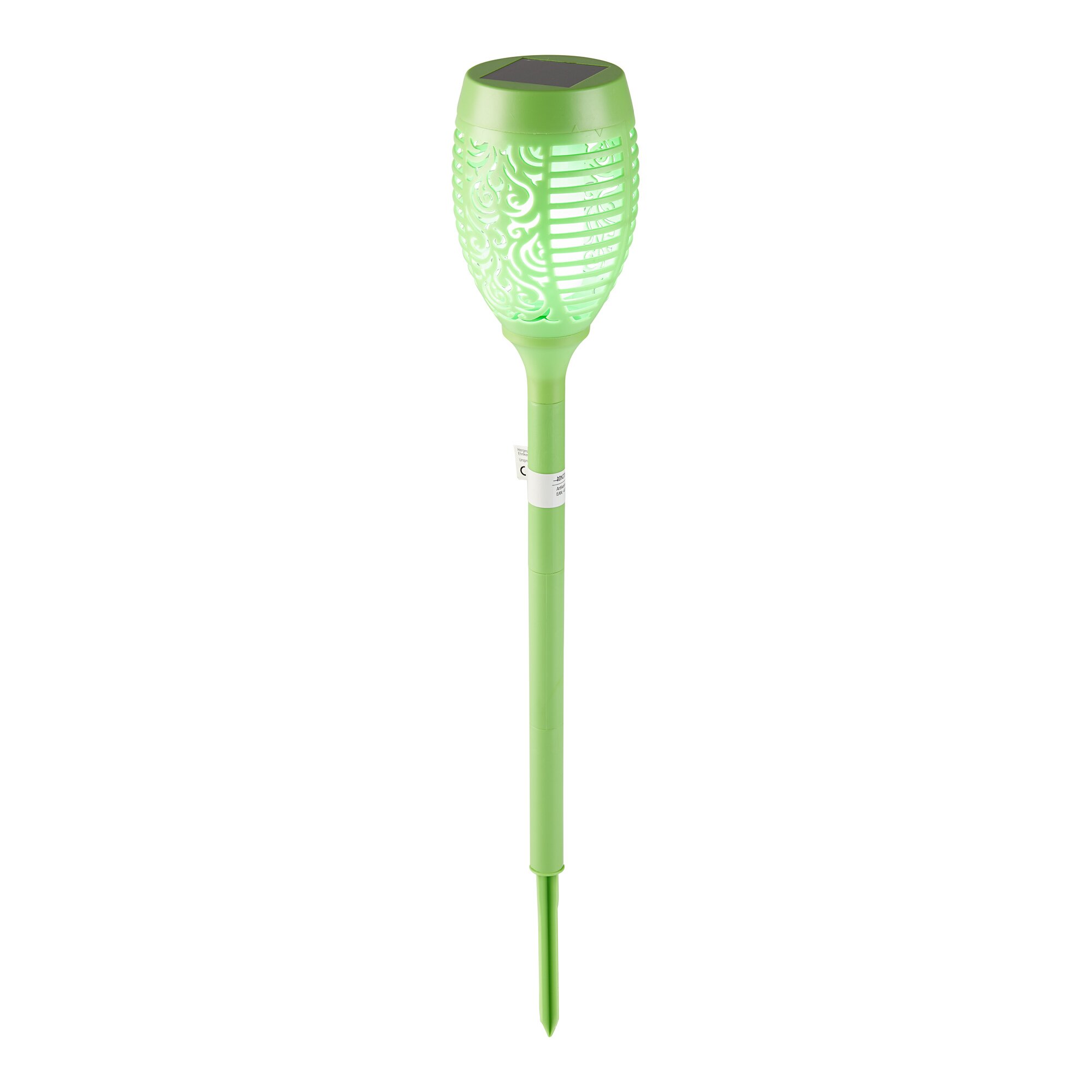 LED-Solar-Gartenfackel, grün